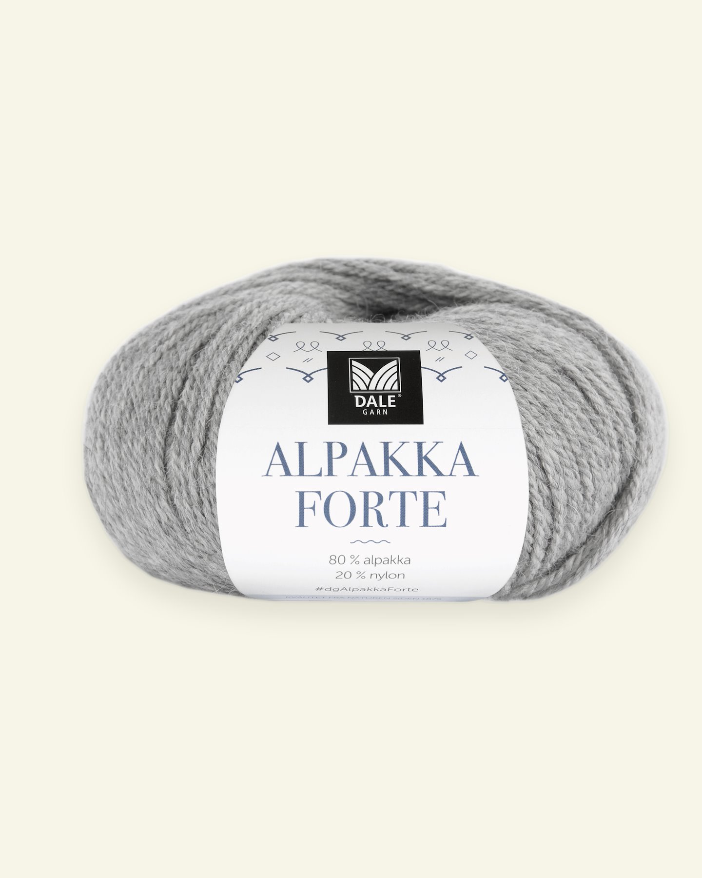 Dale Garn, alpaca yarn "Alpakka Forte", grey mel. (715) 90000448_pack