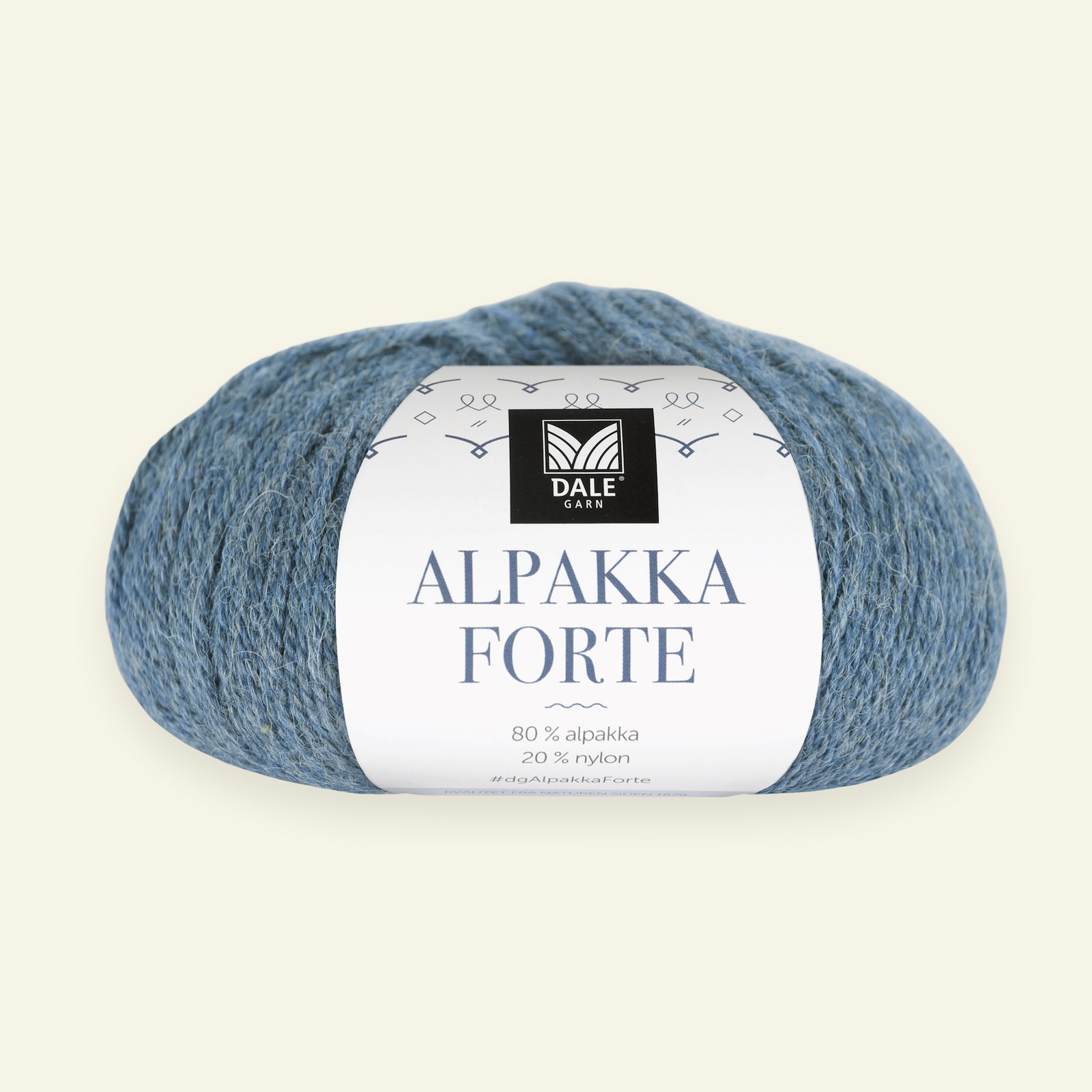 Dale Garn, alpaca yarn "Alpakka Forte", lt denim mel. (714) 90000447_pack