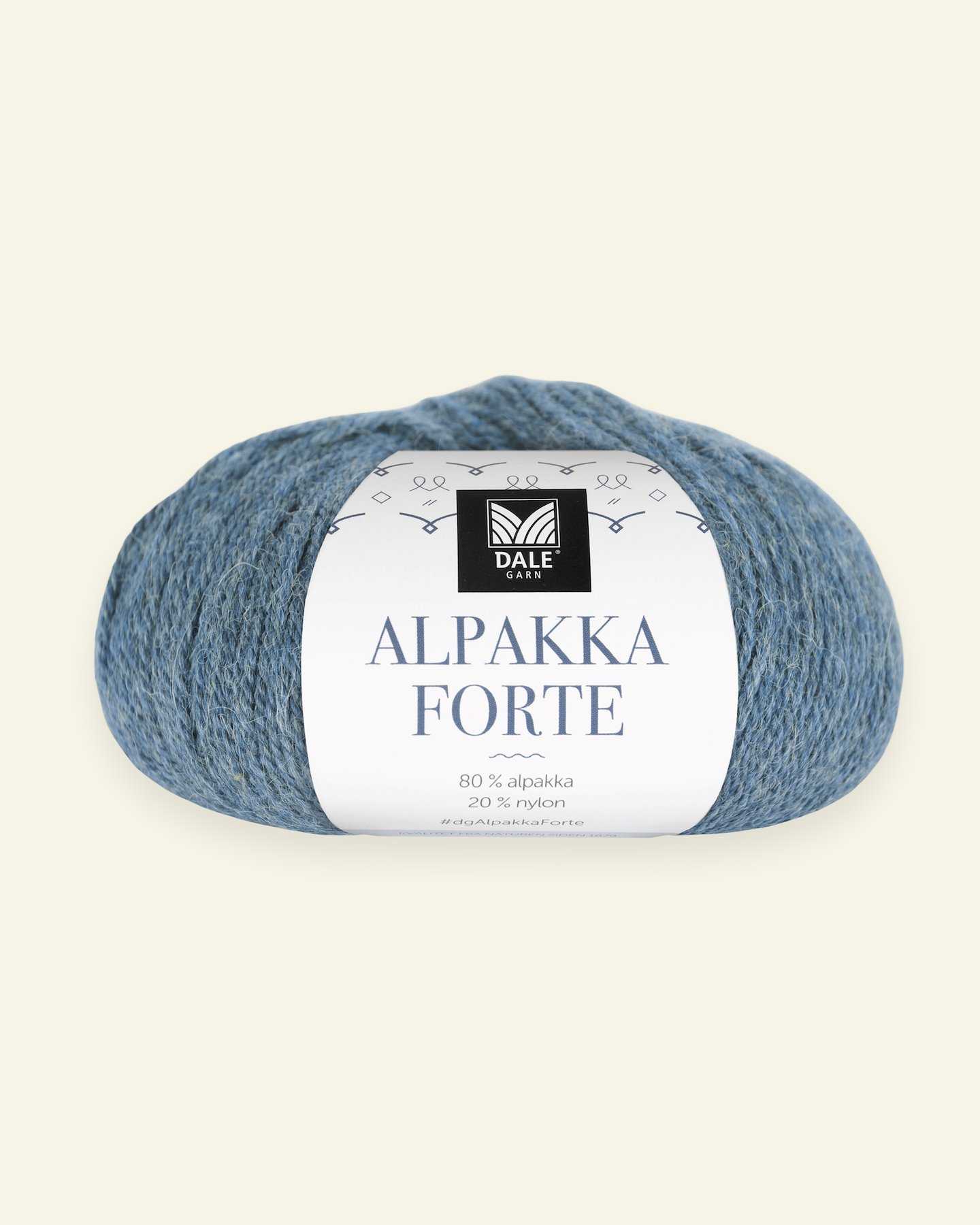 Dale Garn, alpaca yarn "Alpakka Forte", lt denim mel. (714) 90000447_pack