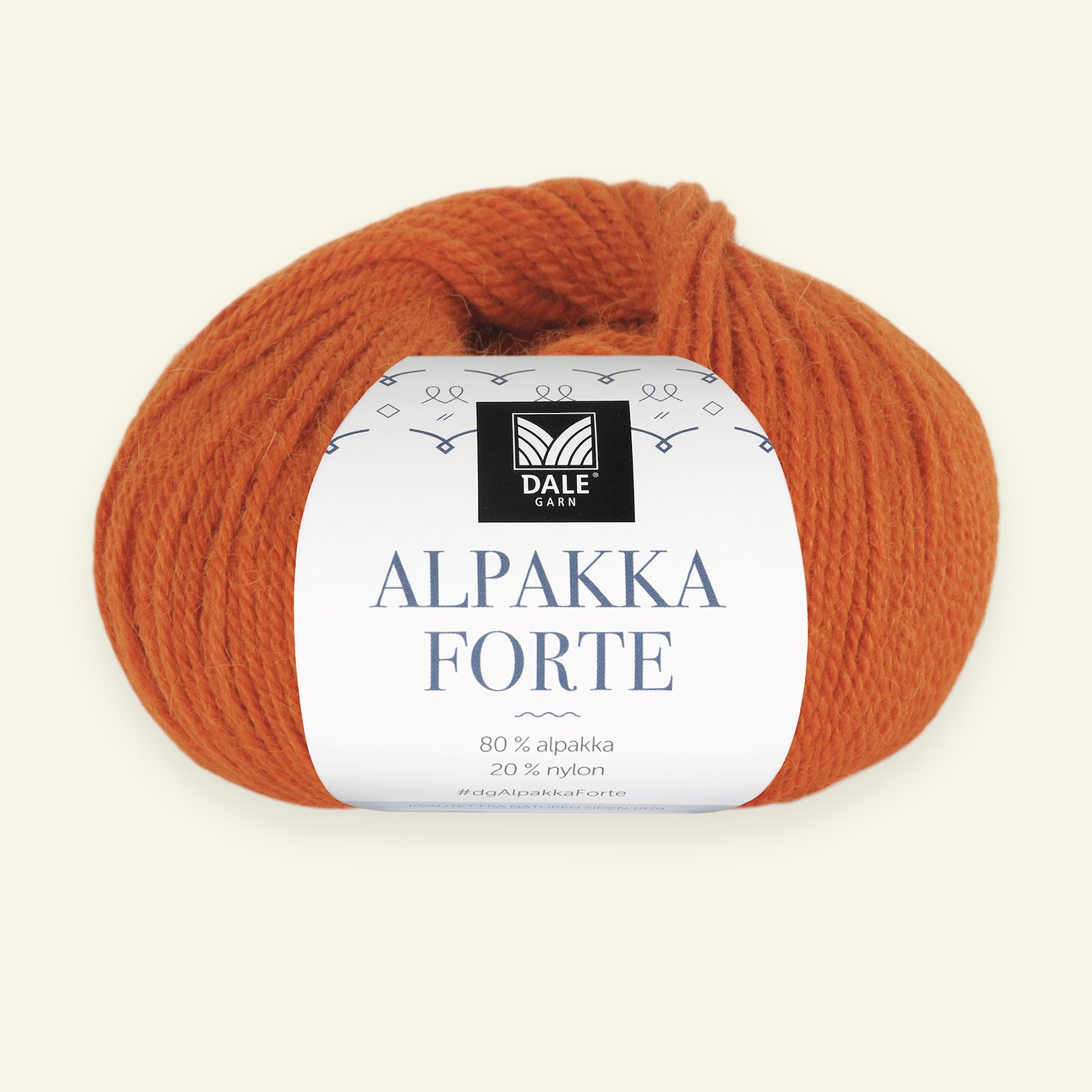Dale Garn, alpaca yarn "Alpakka Forte", orange (740) 90000463_pack