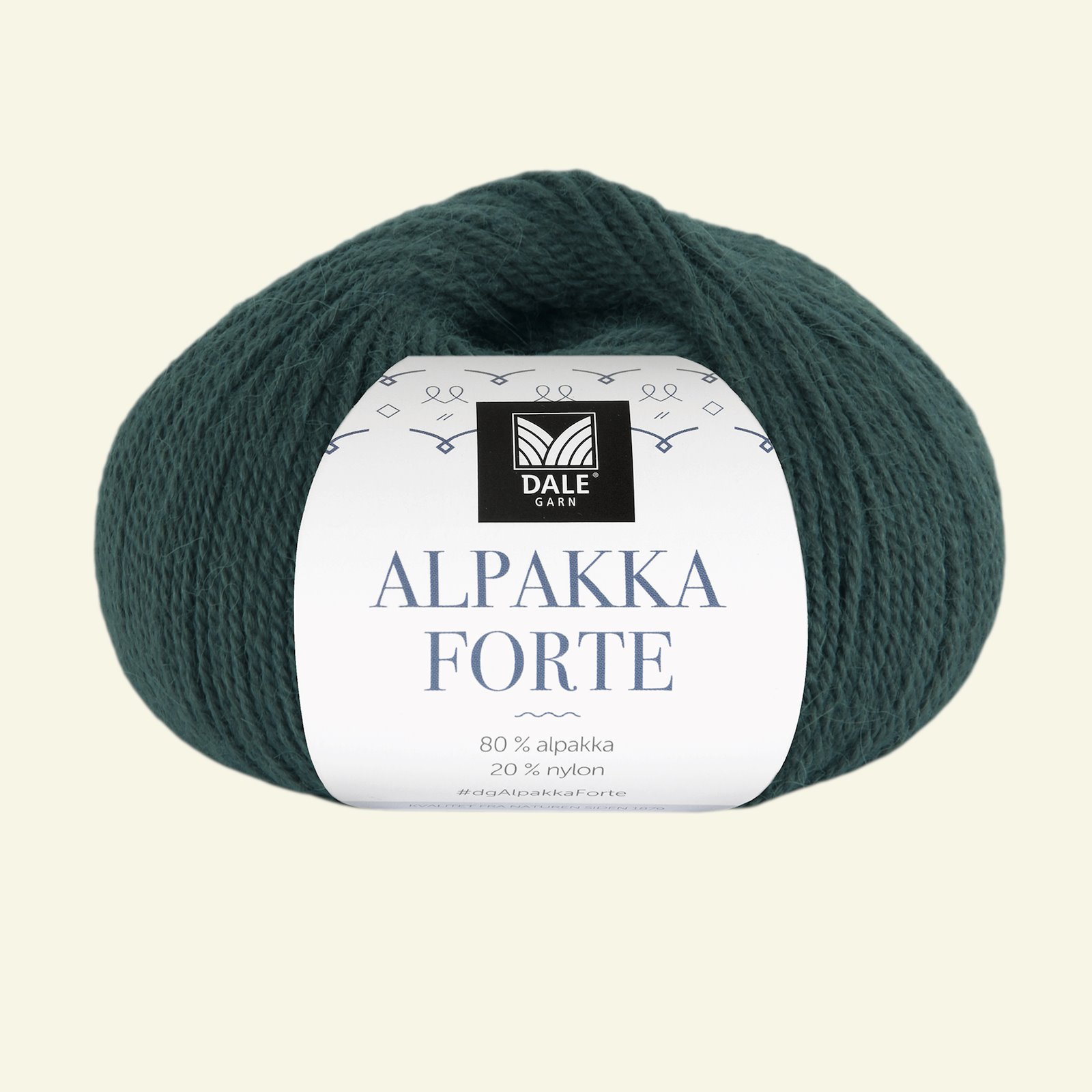 Dale Garn, Alpaca yarn "Alpakka Forte", spruce green 90000460_pack