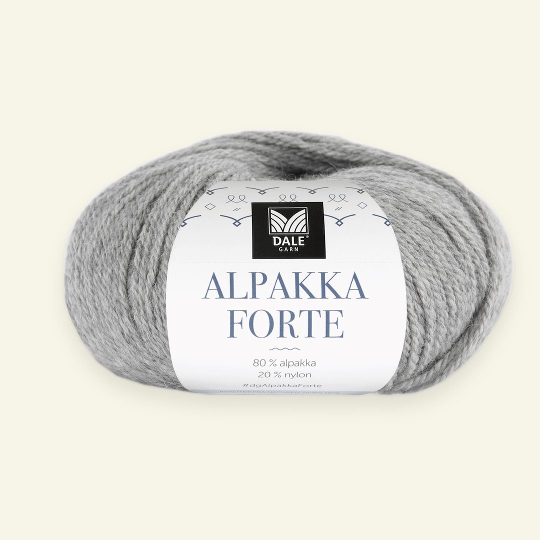 Billede af Dale Garn, alpacagarn "Alpakka Forte", grå mel. (715)