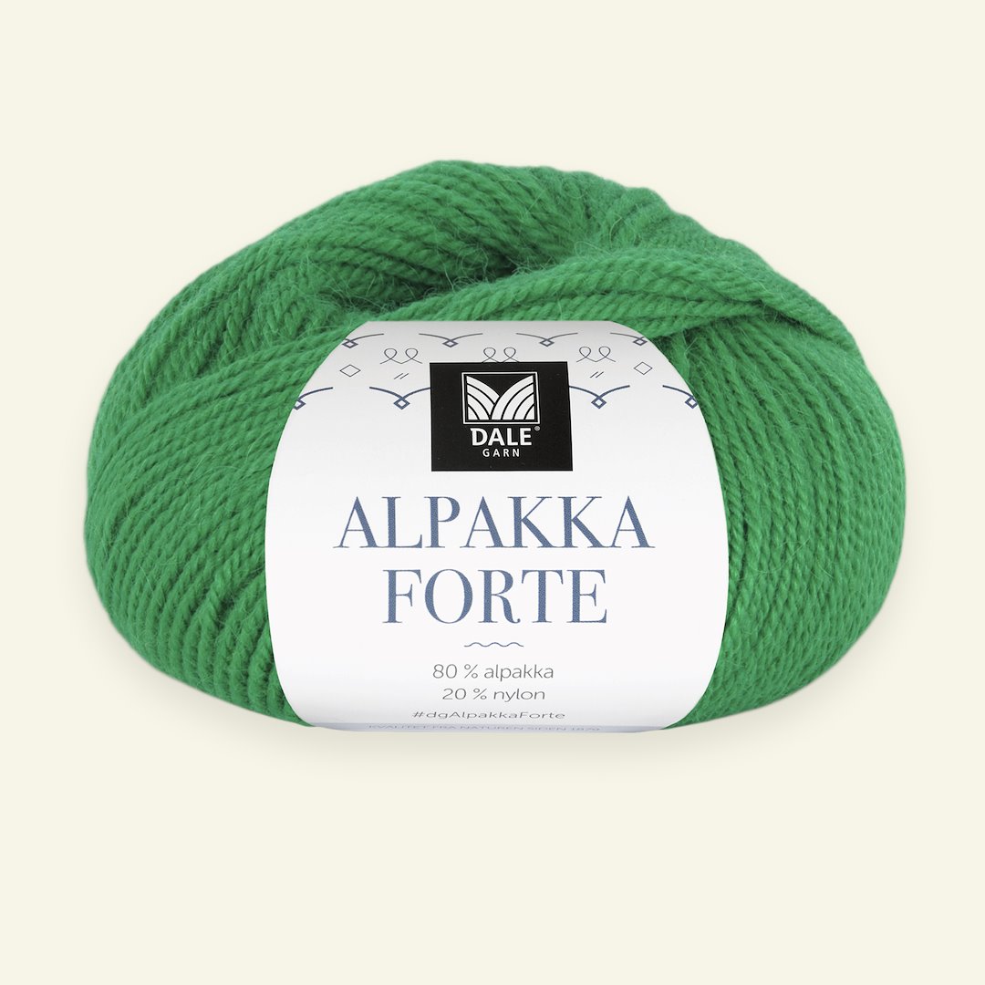 Se Dale Garn, alpacagarn "Alpakka Forte", grøn (738) hos Selfmade