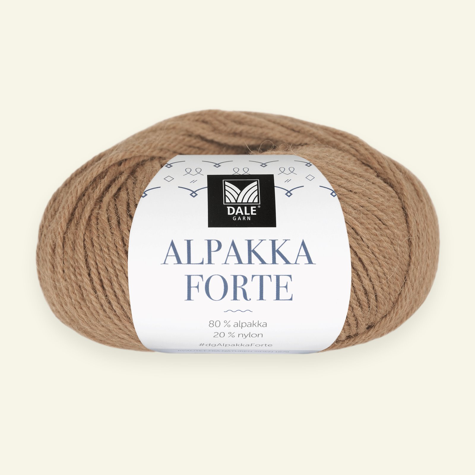 Dale Garn, alpacagarn "Alpakka Forte", karamel (726) 90000454_pack