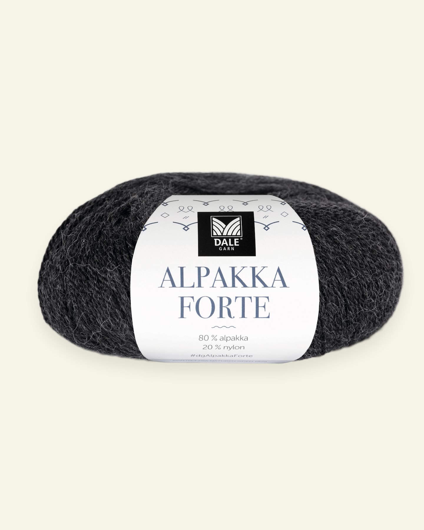 Dale Garn, alpacagarn "Alpakka Forte", koks grå mel. (710) 90000444_pack