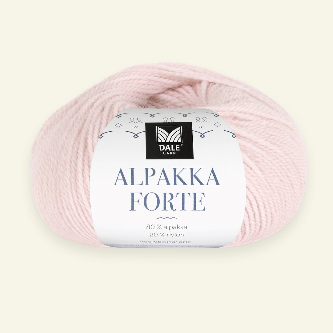 Se Dale Garn, alpacagarn "Alpakka Forte", lys rosa (743) hos Selfmade