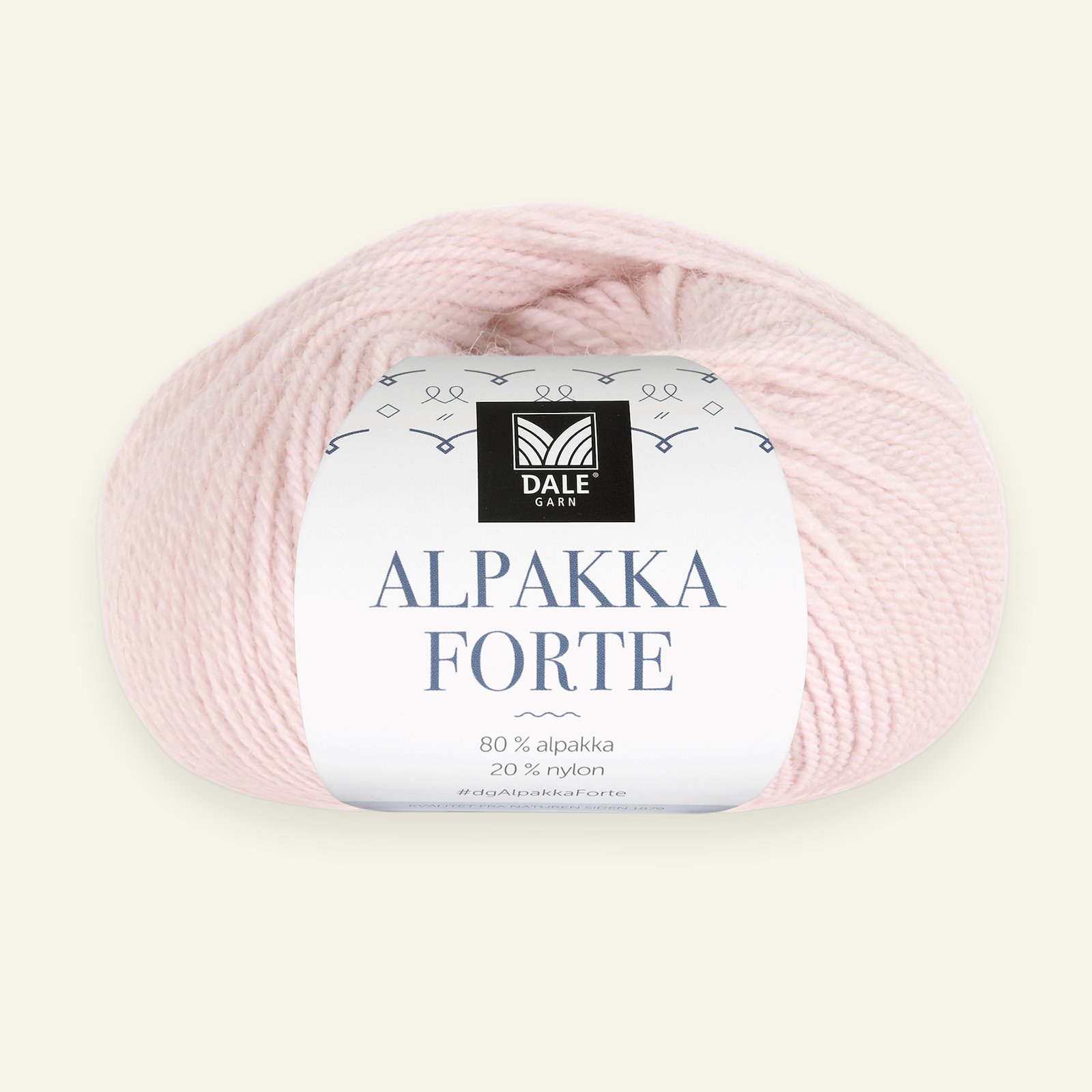 Dale Garn, alpacagarn "Alpakka Forte", lys rosa (743) 90000466_pack