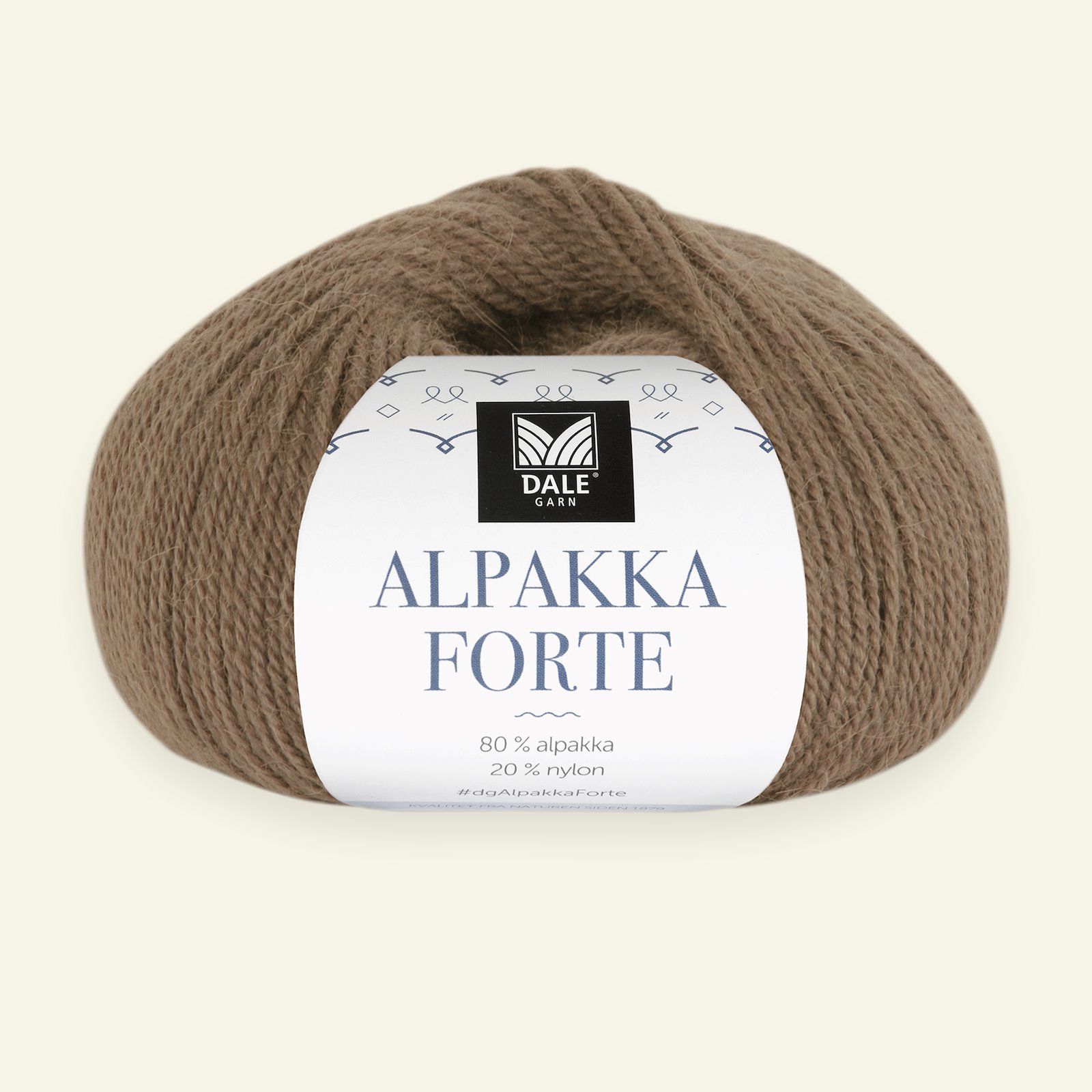 Dale Garn, alpacagarn "Alpakka Forte", nøddebrun (742) 90000465_pack