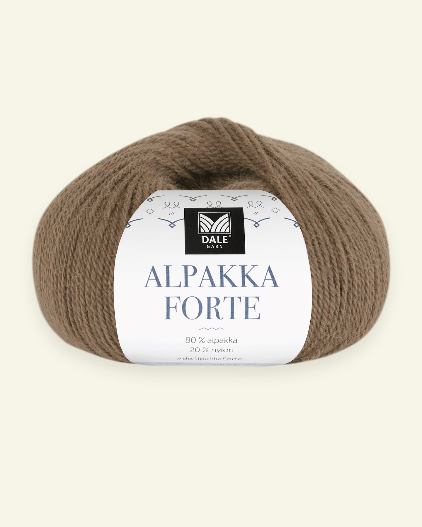 Dale Garn, alpacagarn "Alpakka Forte", nøddebrun (742) 90000465_pack