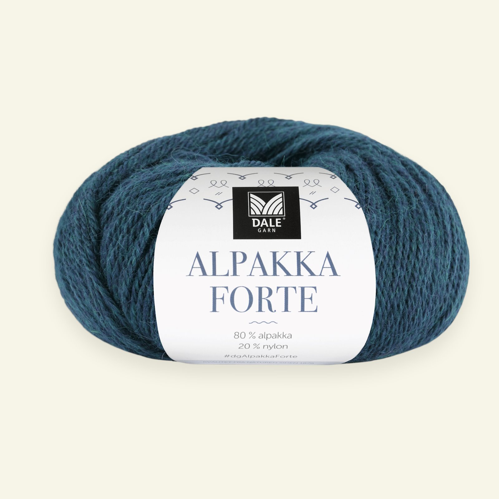 Dale Garn, alpacagarn "Alpakka Forte", petrol mel. (723) 90000452_pack