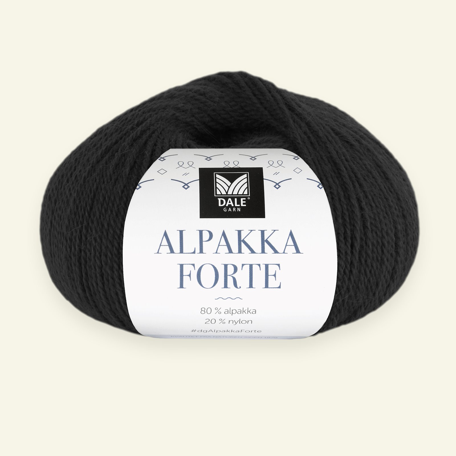 Dale Garn, alpackagarn "Alpakka Forte", svart (733) 90000457_pack