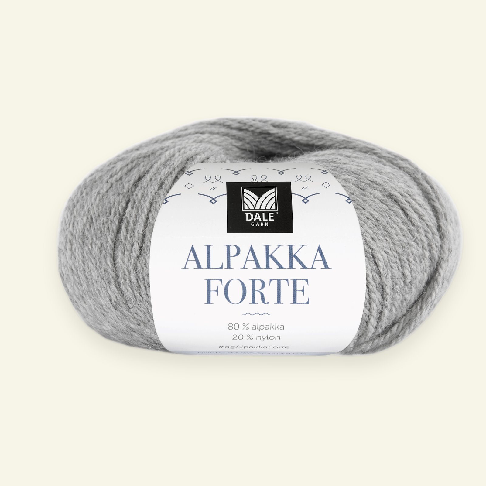 Dale Garn, alpakkagarn "Alpakka Forte", Grå melert (715) 90000448_pack