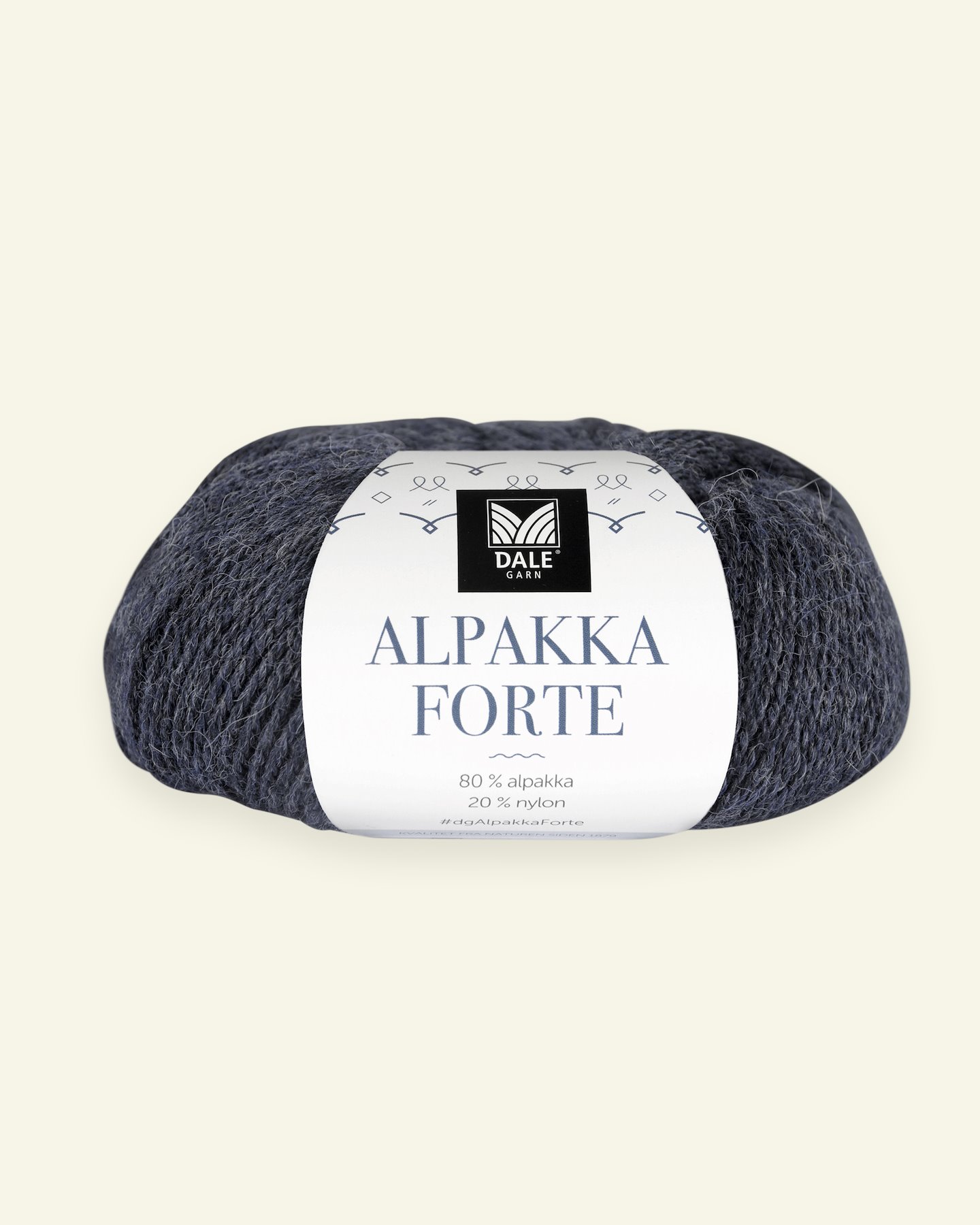 Dale Garn, alpakkagarn "Alpakka Forte", Indigo melert (708) 90000442_pack