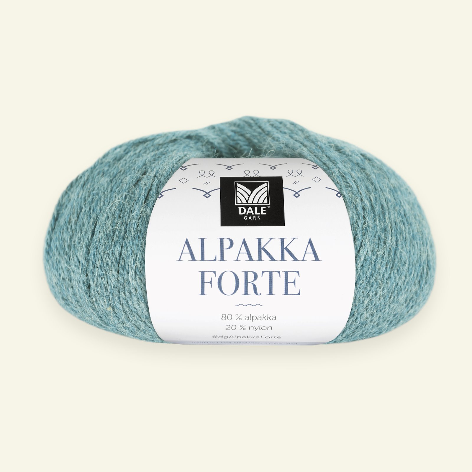 Dale Garn, alpakkagarn "Alpakka Forte", Lys sjøgrønn (713) 90000446_pack
