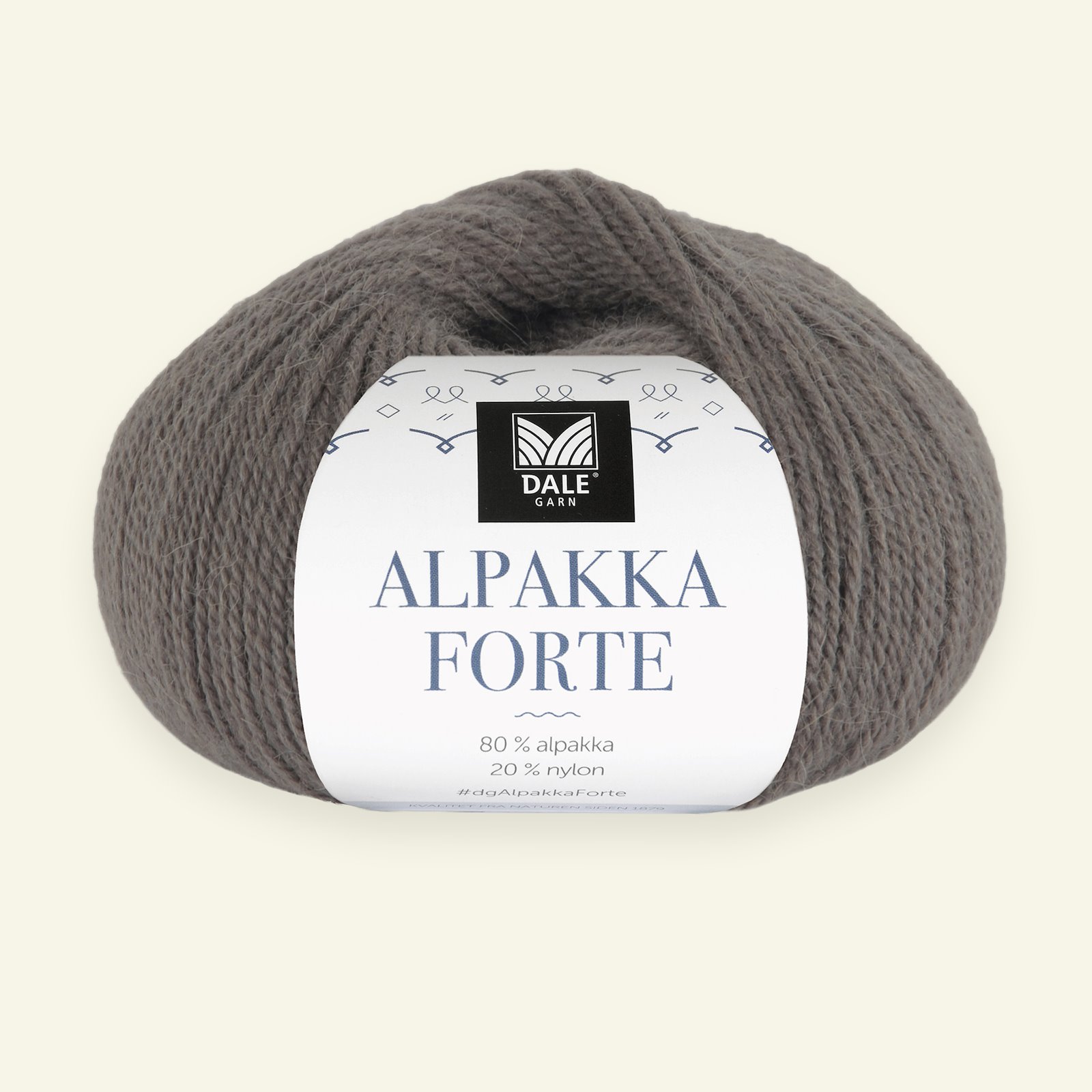 Dale Garn, alpakkagarn "Alpakka Forte", Muldvarp (735) 90000459_pack