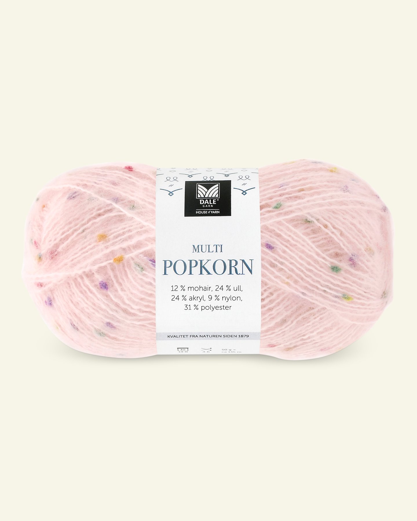 Dale Garn, effect yarn with wool "Multi Popkorn", light rose (504) 90000877_pack