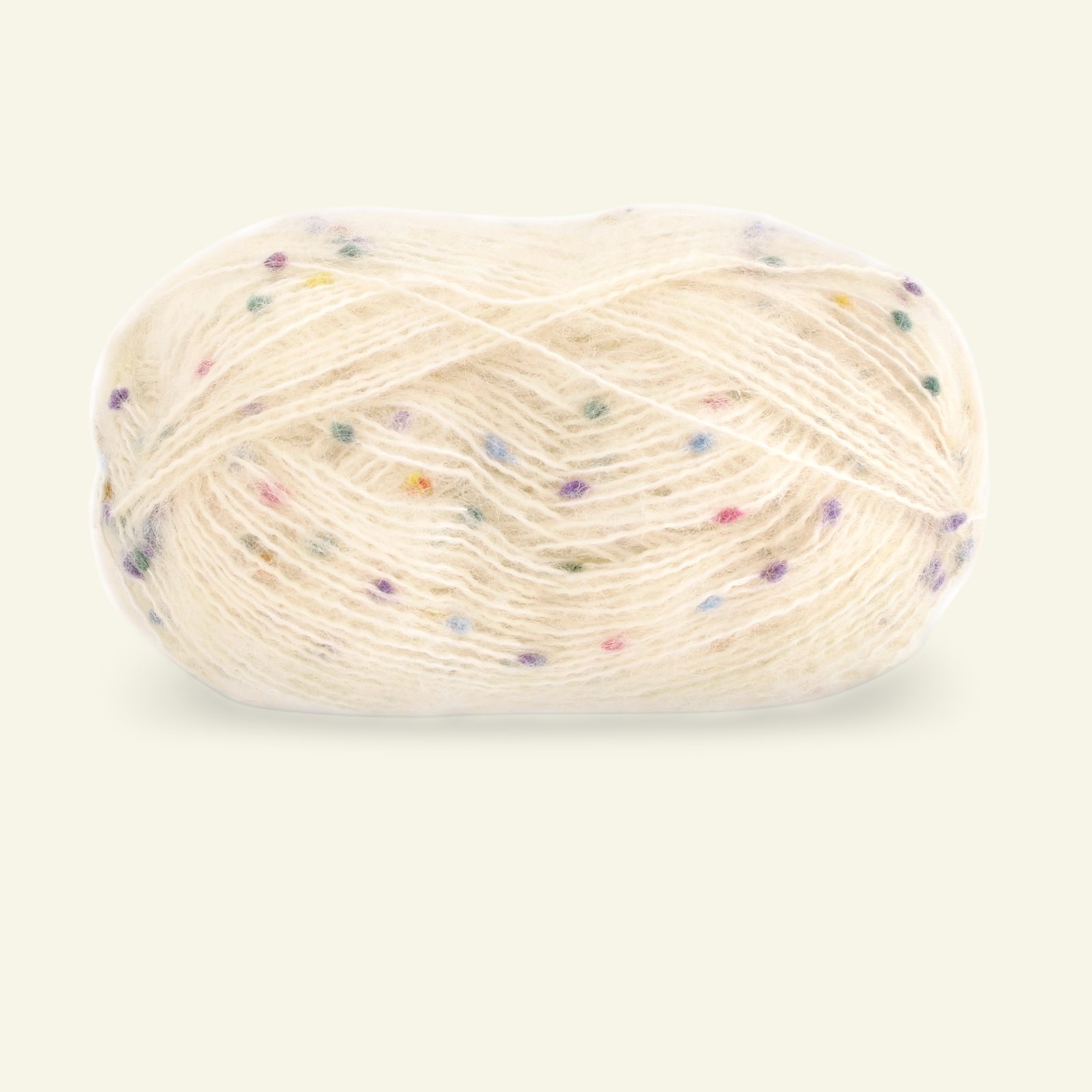 Dale Garn, effect yarn with wool "Multi Popkorn", offwhite (502) 90000875_pack_b