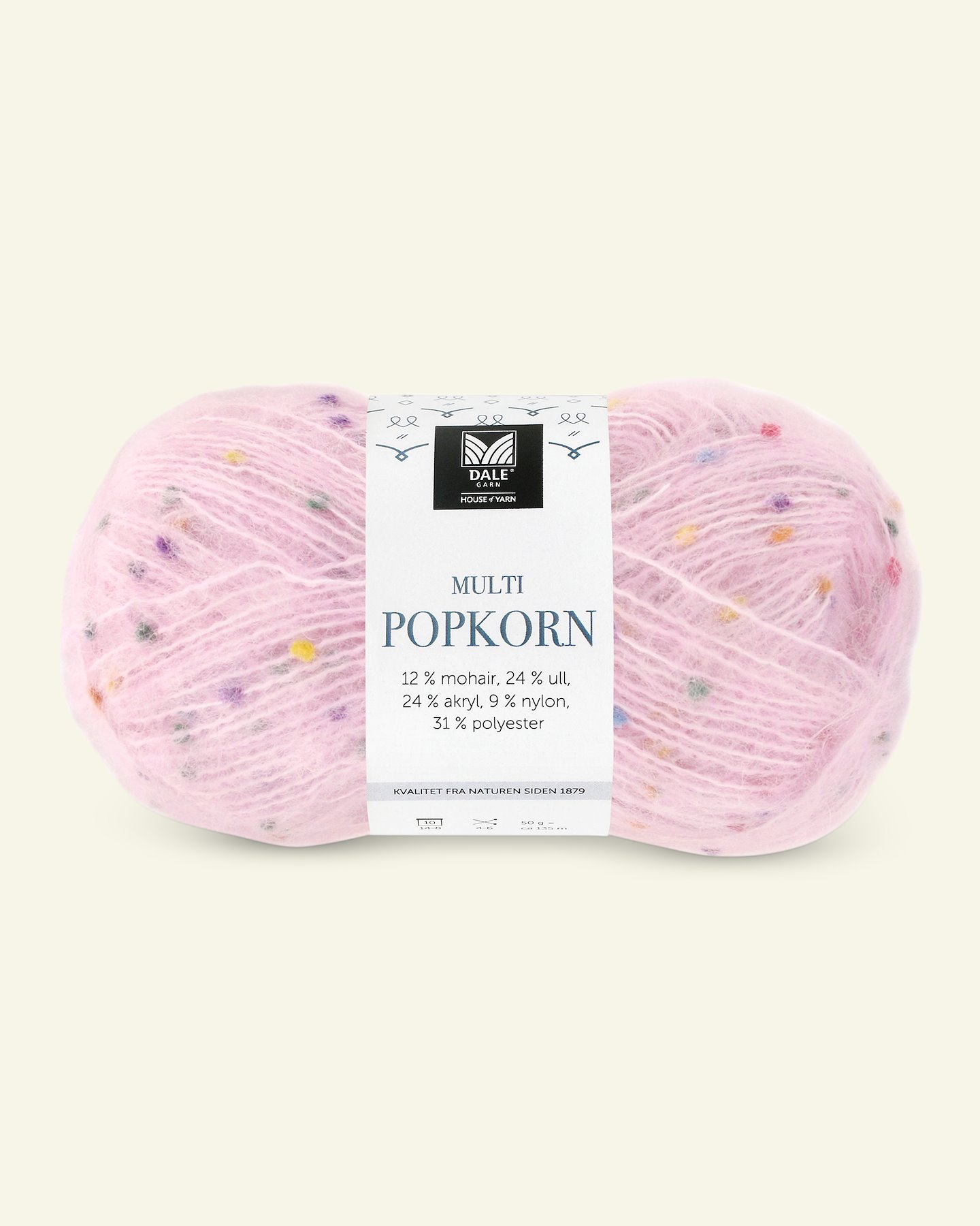 Dale Garn, effect yarn with wool "Multi Popkorn", rose (505) 90000878_pack