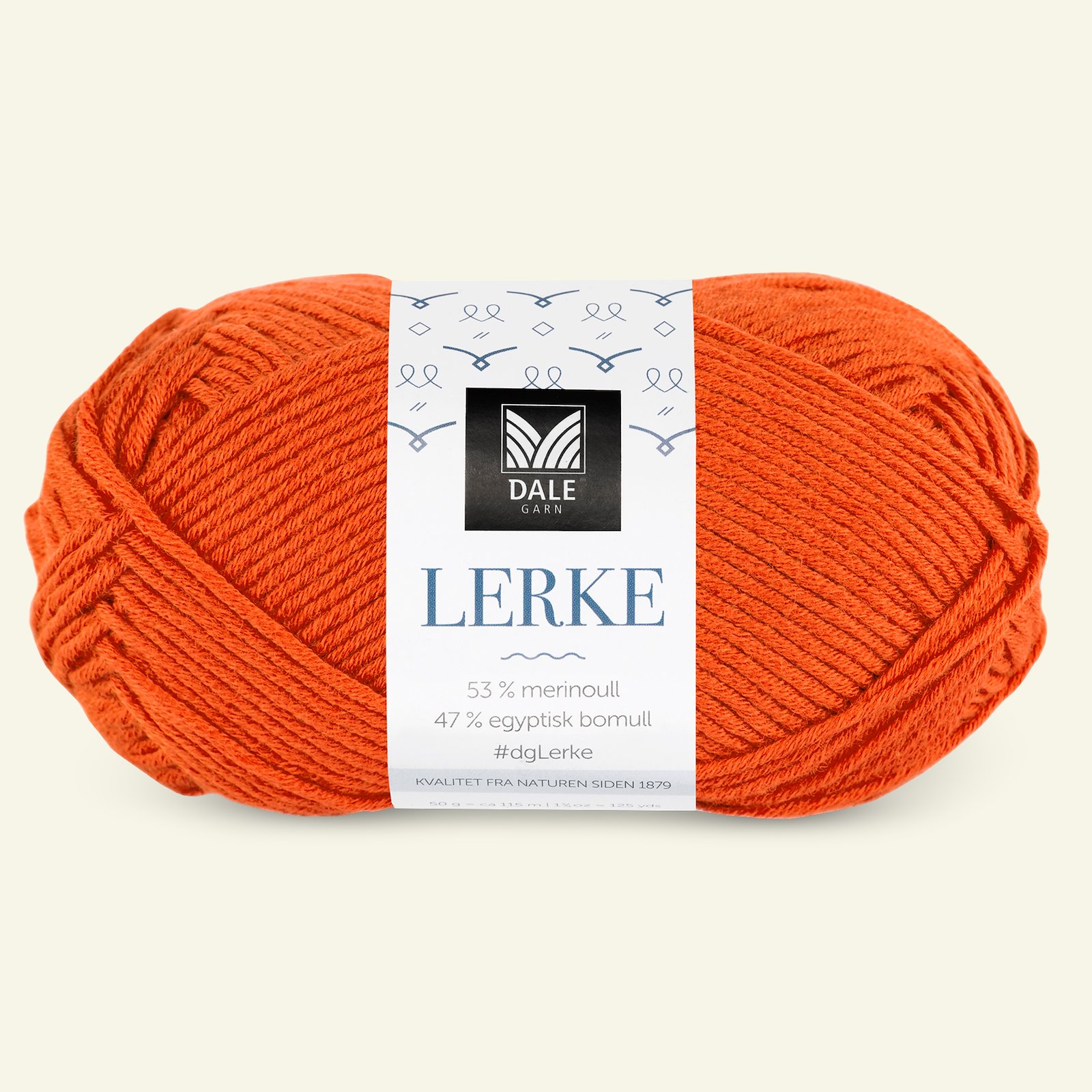 Dale Garn, merino bomuldsgarn "Lerke", orange (8165) 90000864_pack