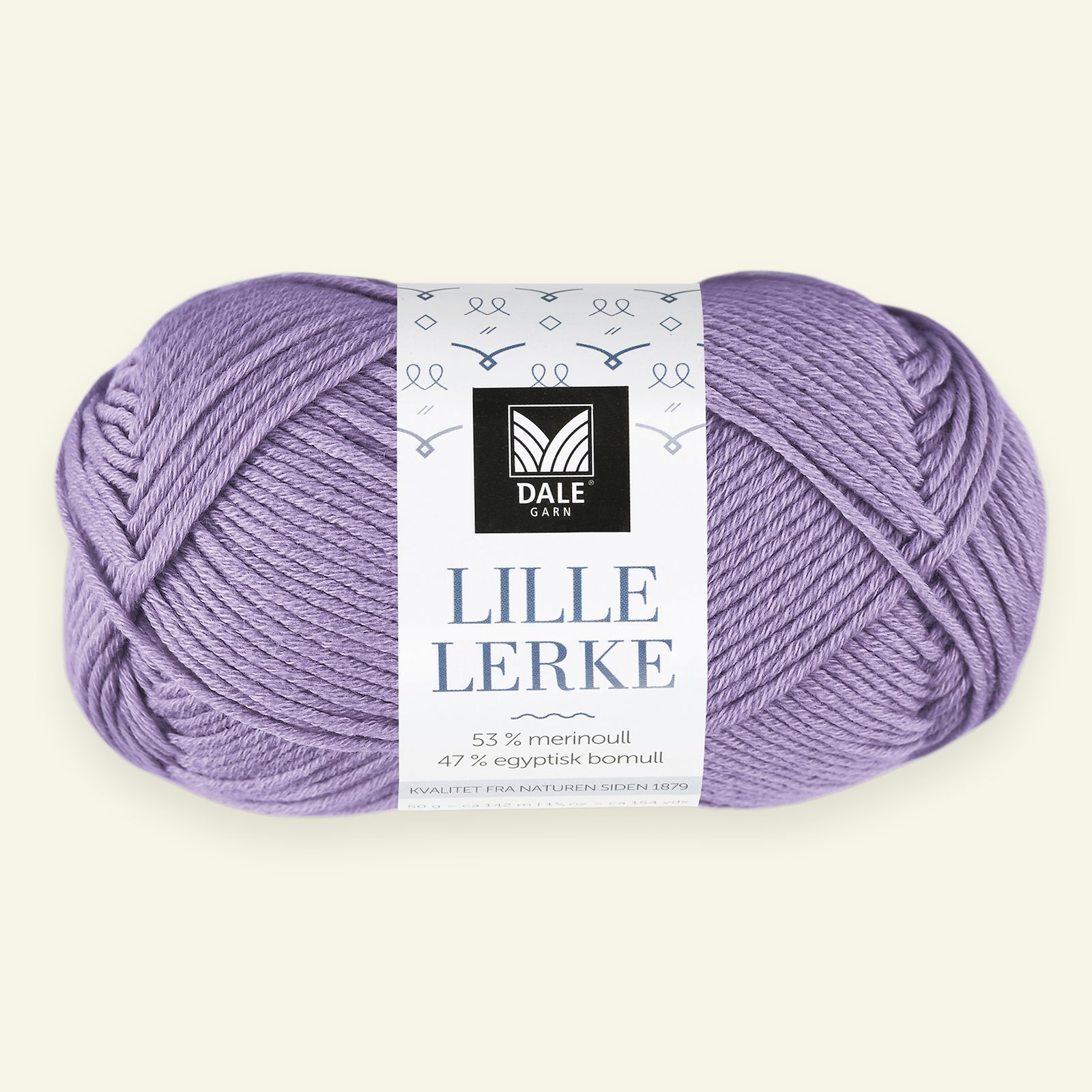 Dale Garn, merino/bomuldsgarn "Lille Lerke", lys lavendel (8159) 90000426_pack