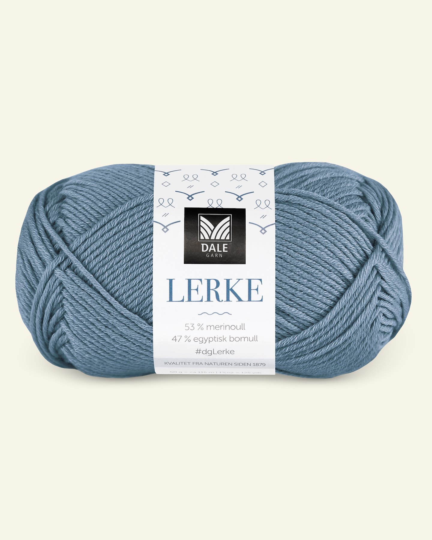 Dale Garn, merino bomullsgarn "Lerke", jeansblå (8138) 90000853_pack