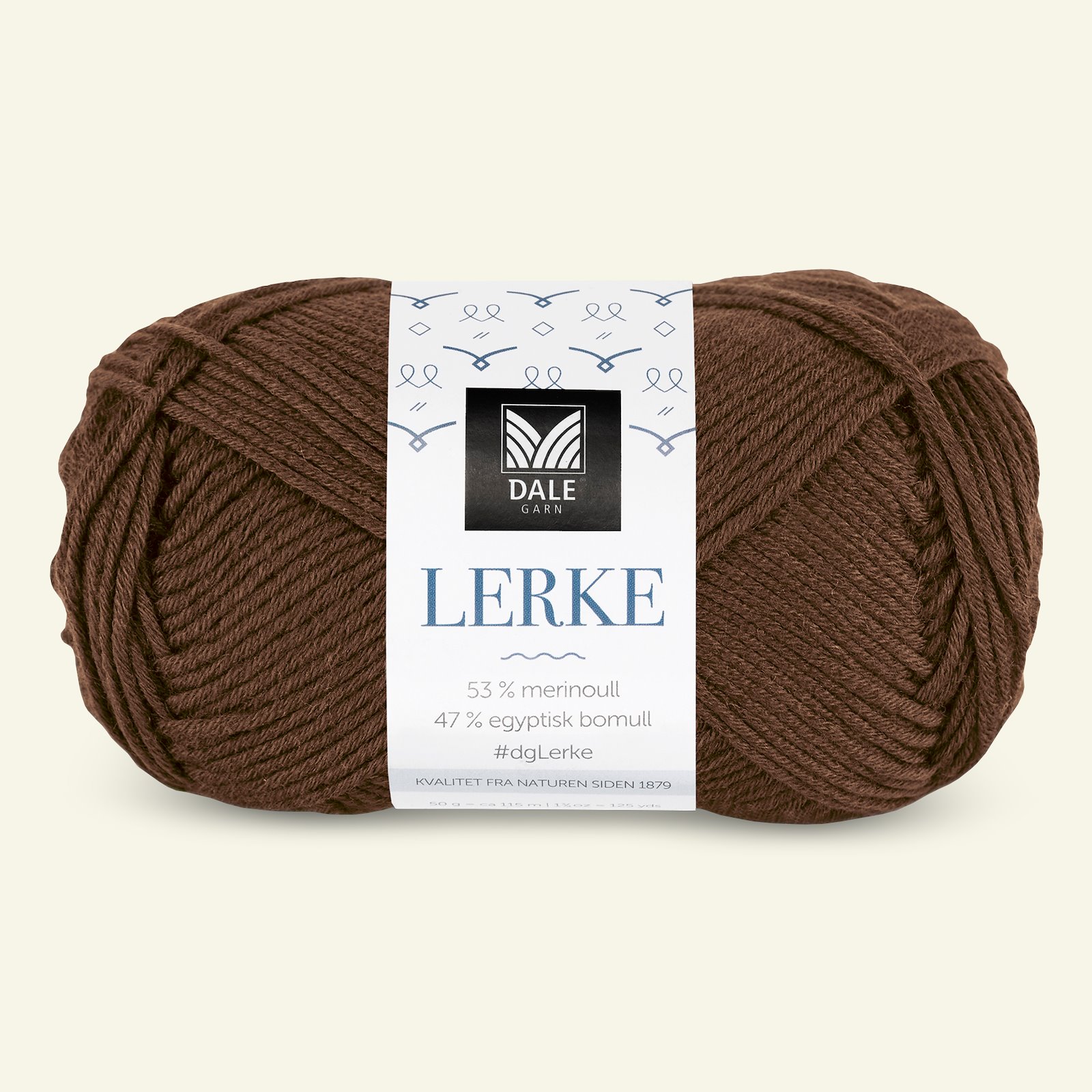 Dale Garn,merino bomullsgarn "Lerke", lys brun (8156) 90000858_pack