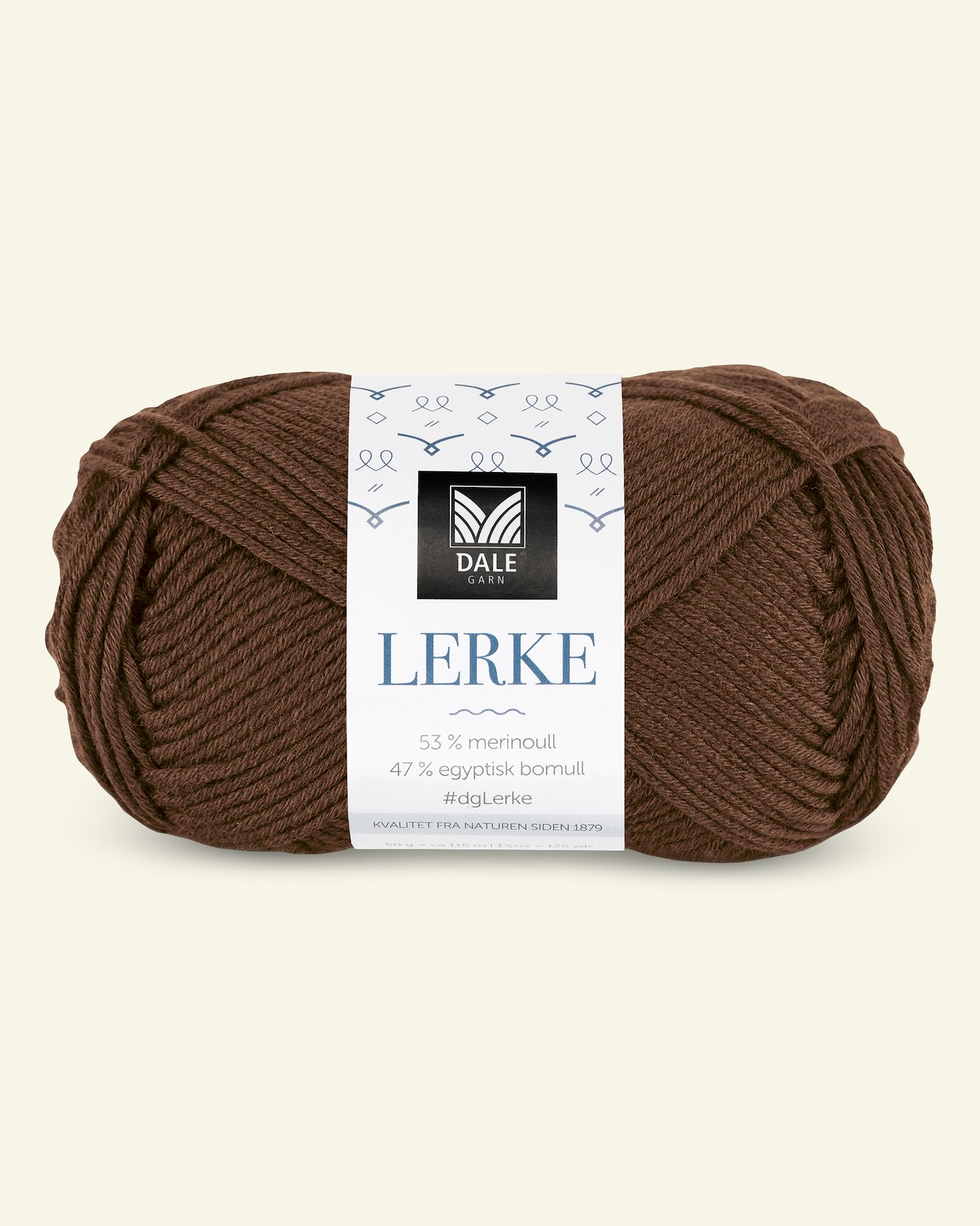 Dale Garn,merino bomullsgarn "Lerke", lys brun (8156) 90000858_pack