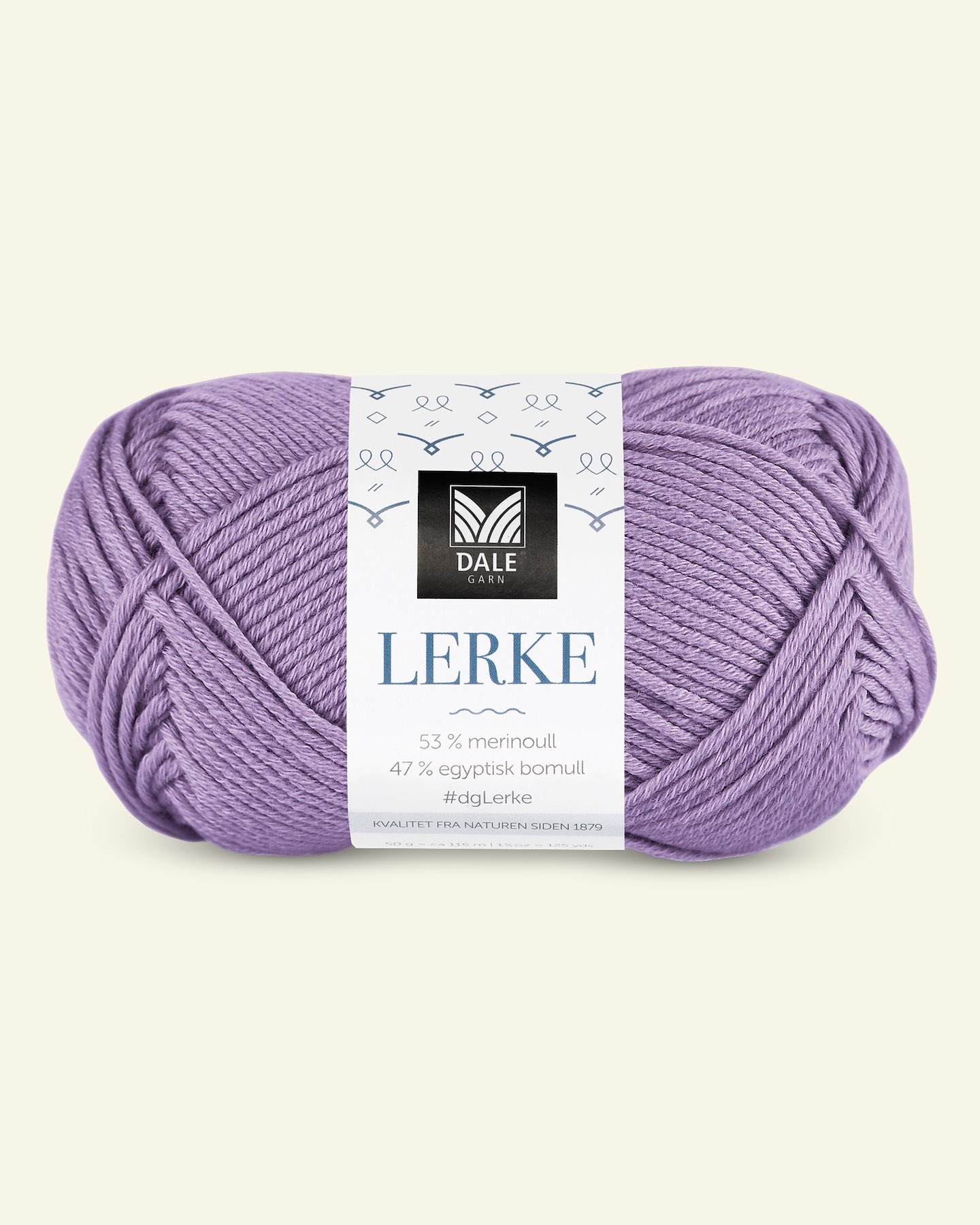 Dale Garn,merino bomullsgarn "Lerke", lys lavendel (8159) 90000859_pack