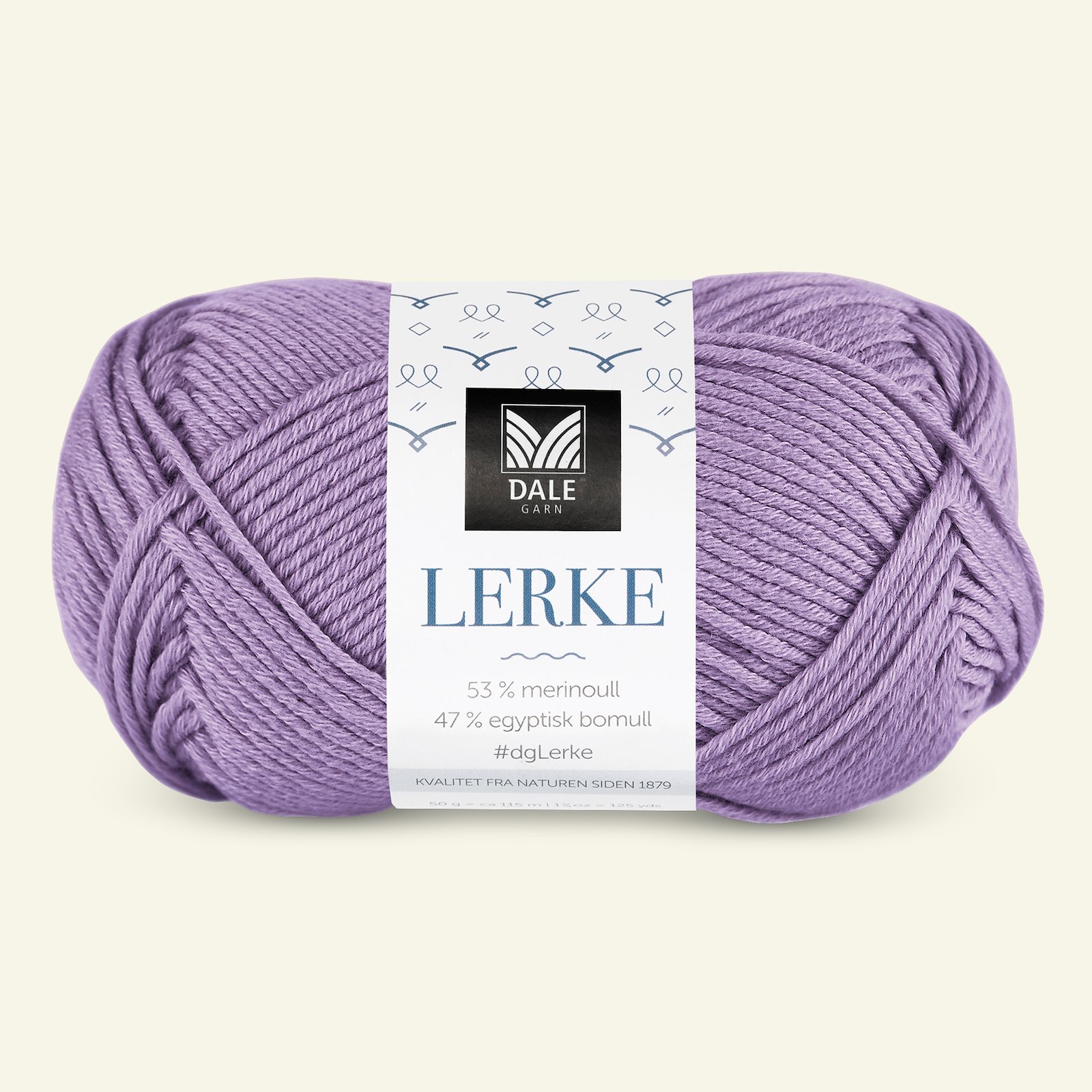 Dale Garn, merino bomullsgarn "Lerke", lys lavendel (8159) 90000859_pack