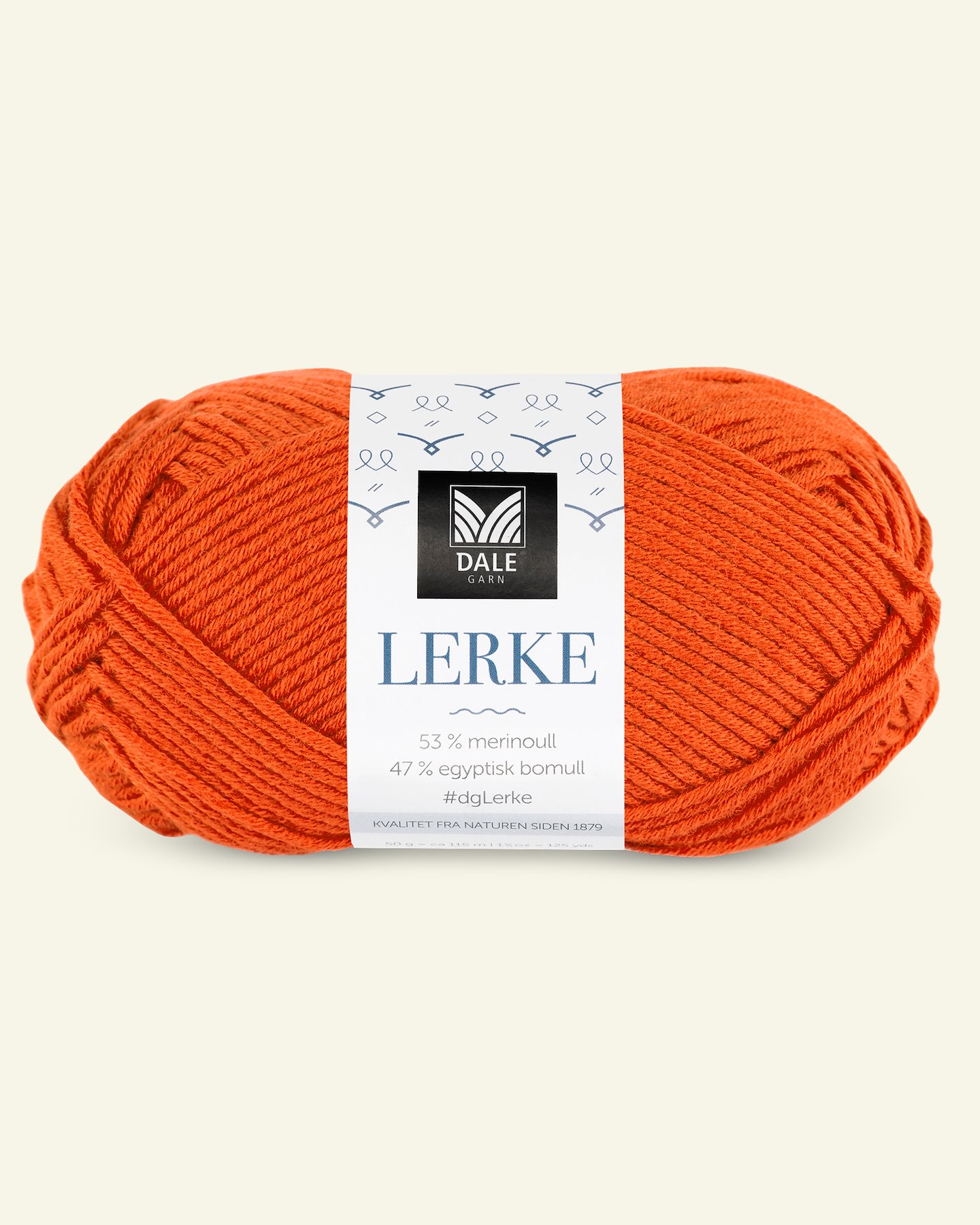 Dale Garn,merino bomullsgarn "Lerke", orange (8165) 90000864_pack
