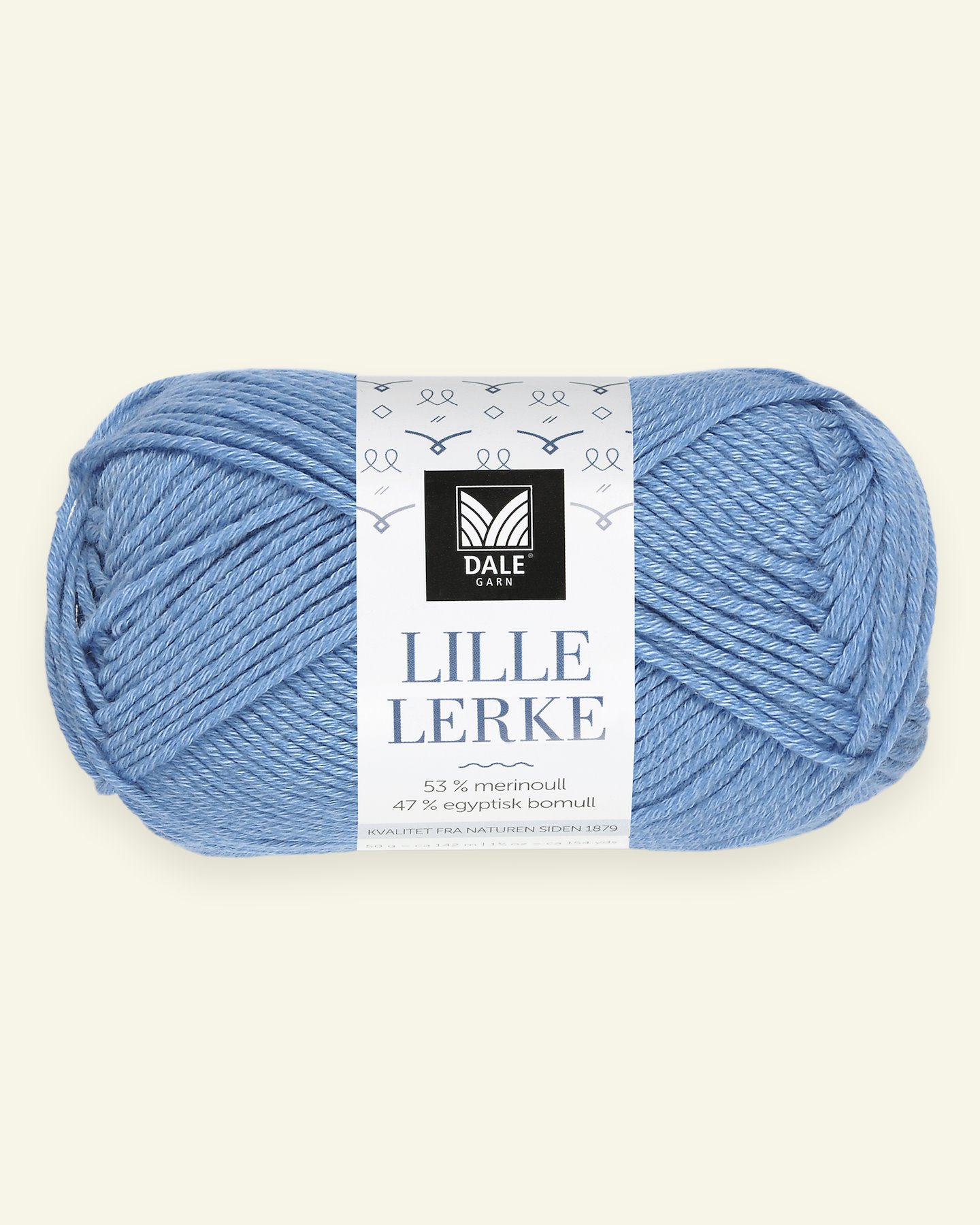 Dale Garn, merino/bomullsgarn "Lille Lerke", Isblå (8160) 90000427_pack