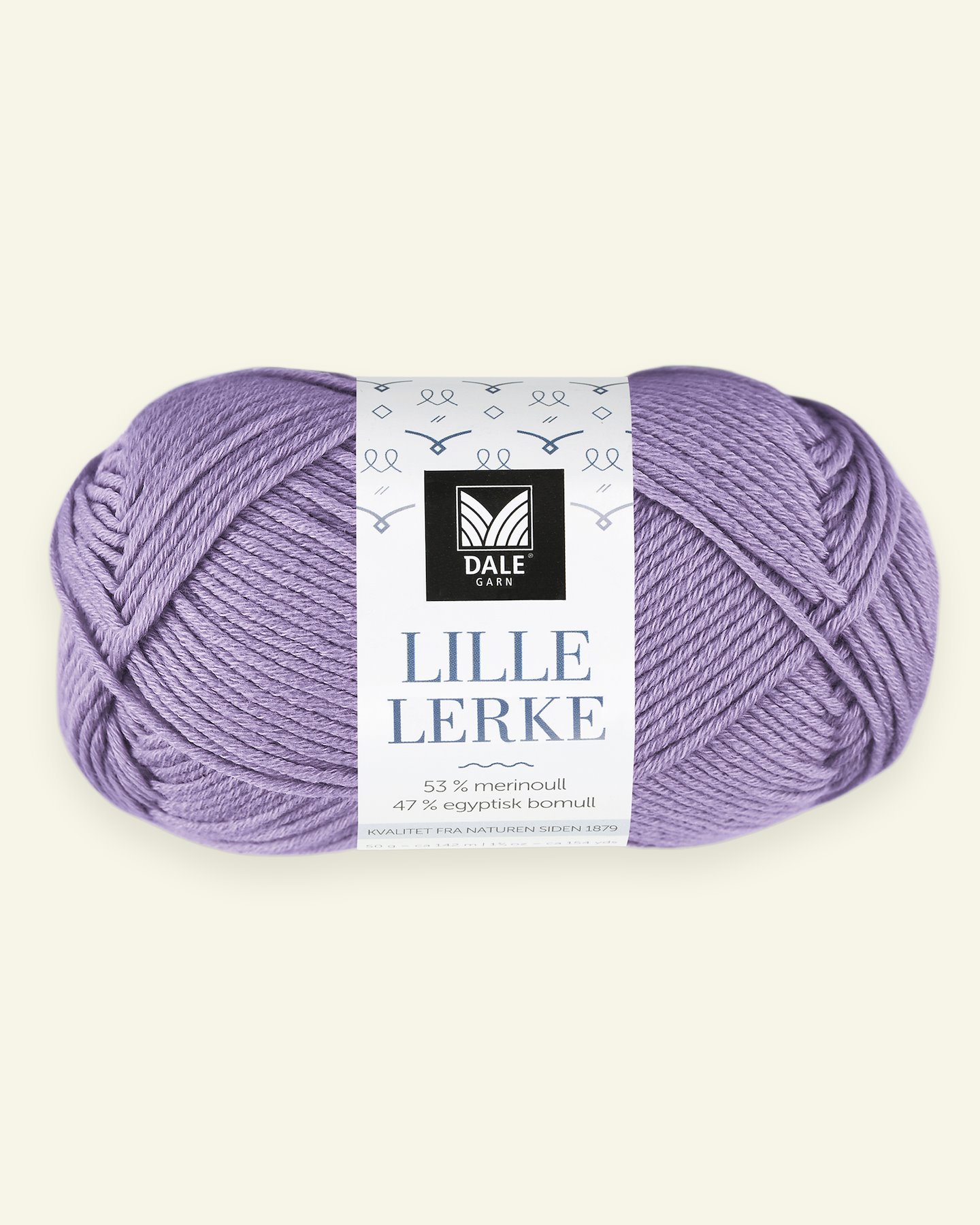 Dale Garn, merino/bomullsgarn "Lille Lerke", ljus lavendel (8159) 90000426_pack