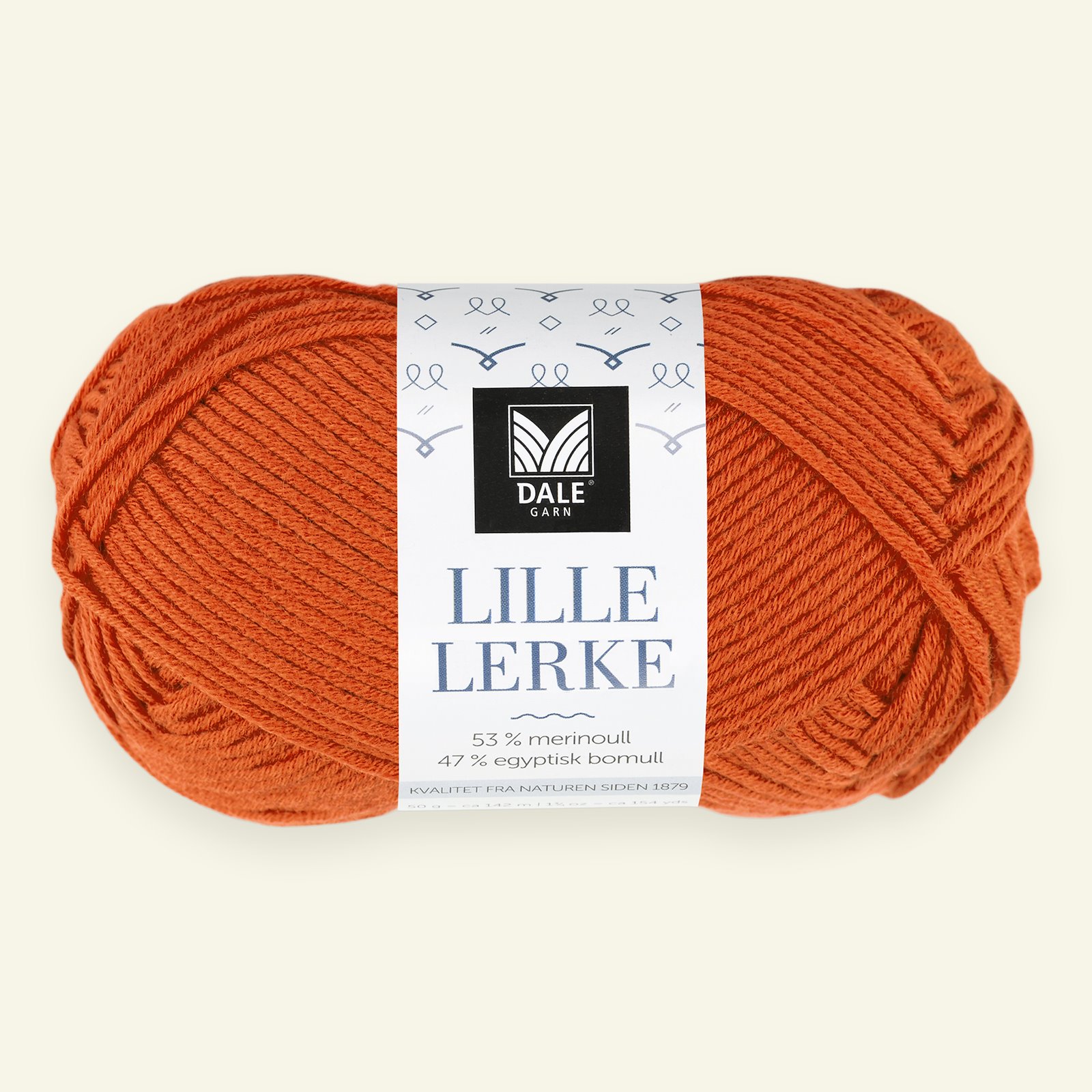 Dale Garn, merino/bomullsgarn "Lille Lerke", orange (8165) 90000431_pack