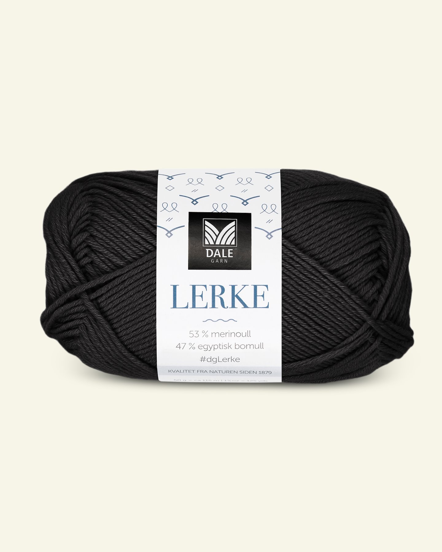 Dale Garn, merino cotton yarn "Lerke", black (8107) 90000846_pack