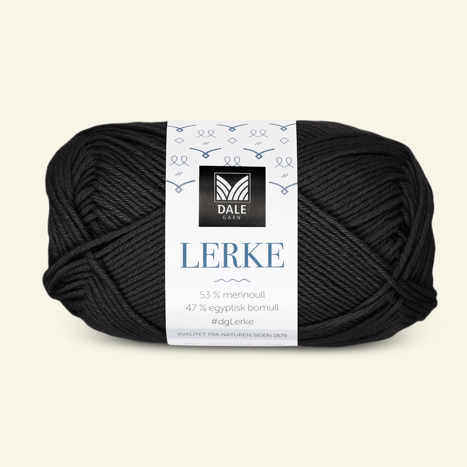 Dale Garn, merino cotton yarn "Lerke", black (8107) 90000846_pack