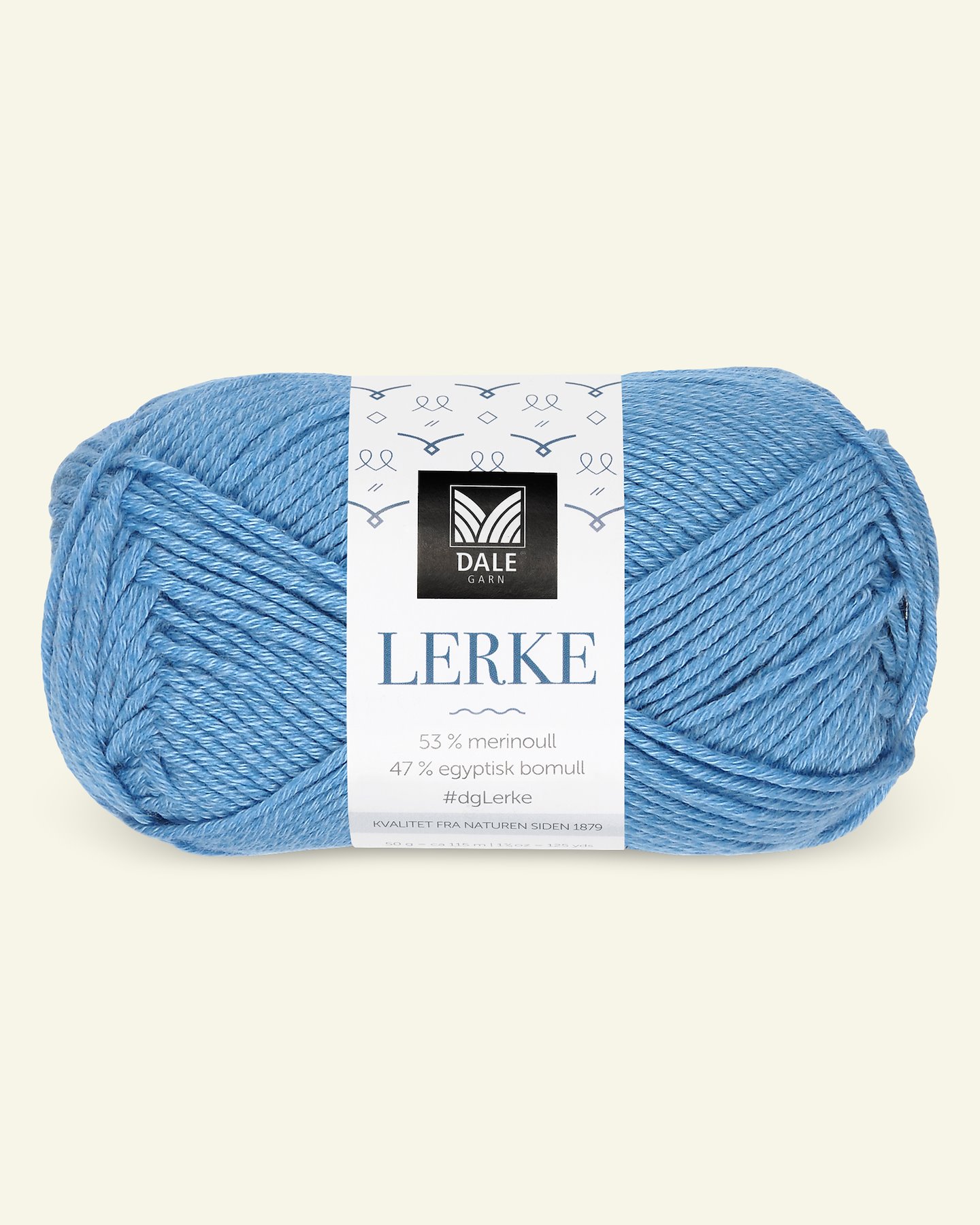 Dale Garn, merino cotton yarn "Lerke", blue (8160) 90000860_pack