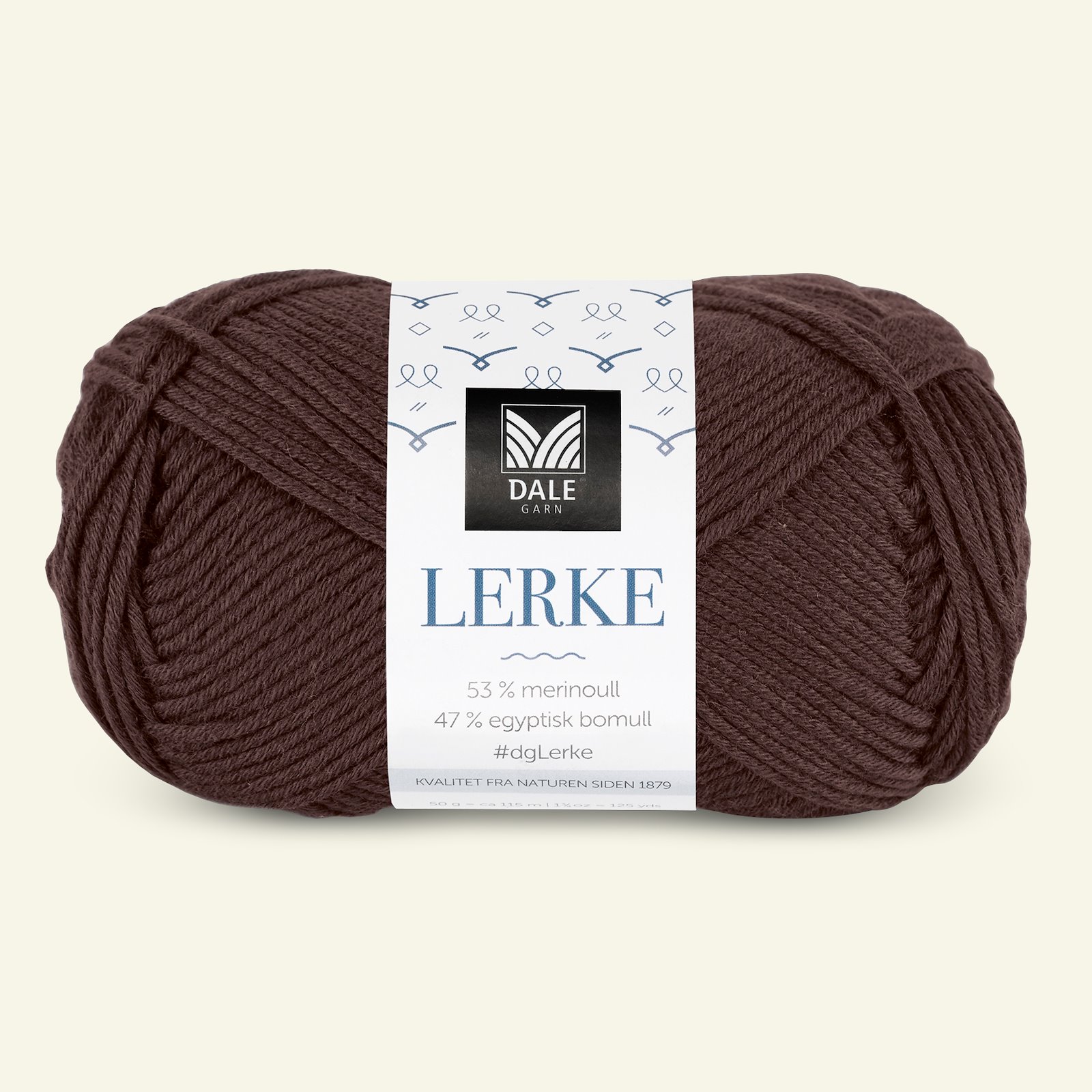 Dale Garn, merino cotton yarn Lerke, dark olive (8118)
