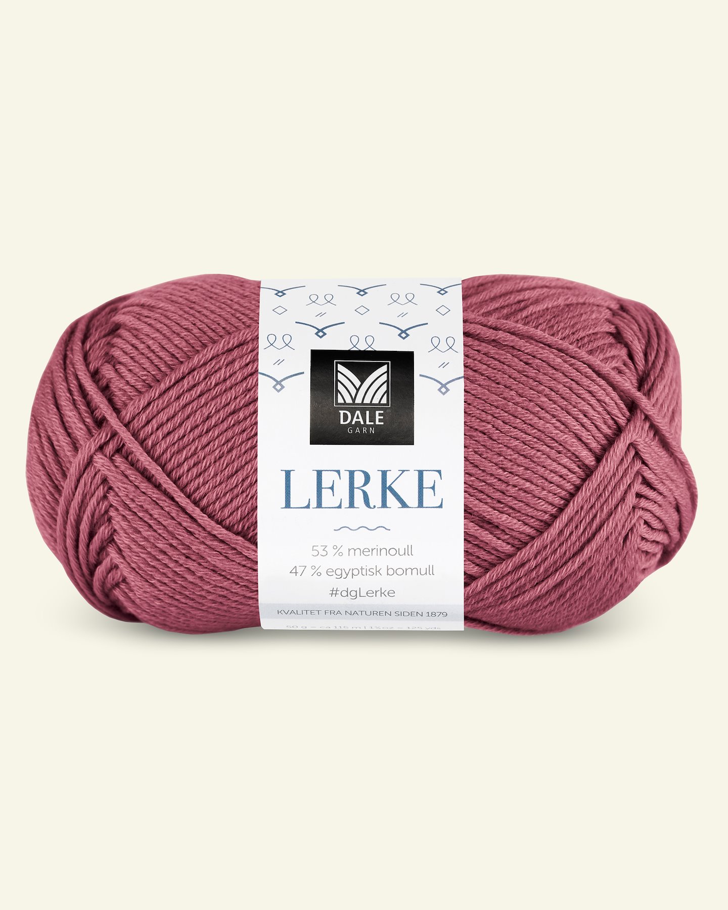 Dale Garn, merino cotton yarn "Lerke", dark old rose (8113) 90000848_pack