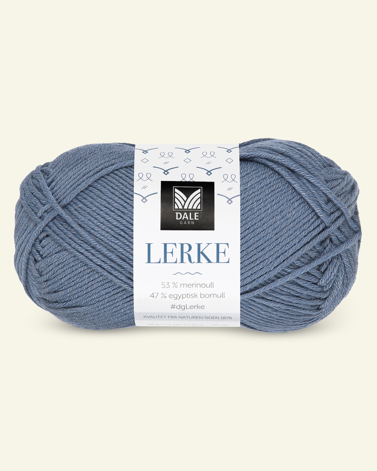Dale Garn, merino cotton yarn "Lerke", denim melange (8149) 90000855_pack