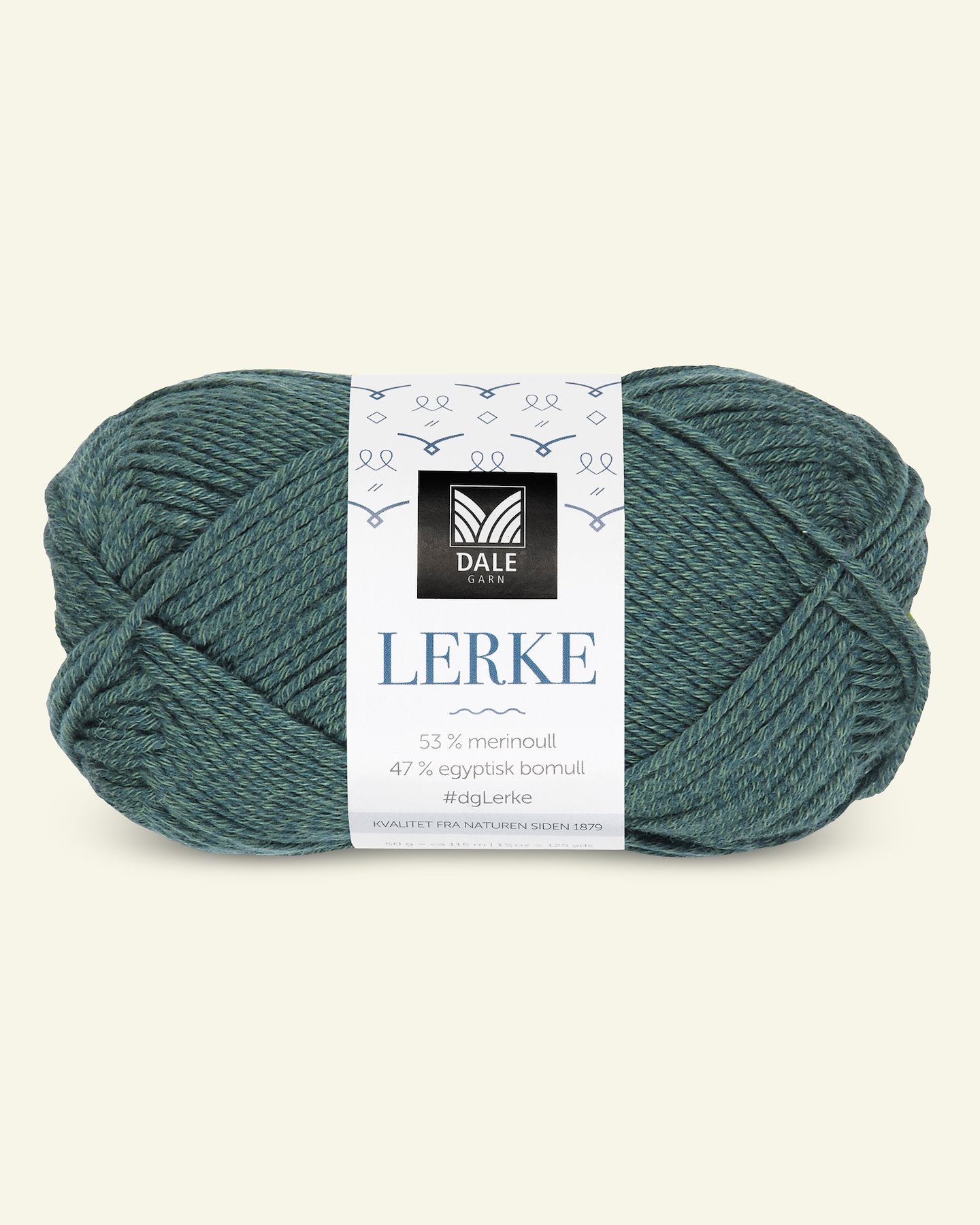 Dale Garn, merino cotton yarn "Lerke", emerald green (8112) 90000847_pack
