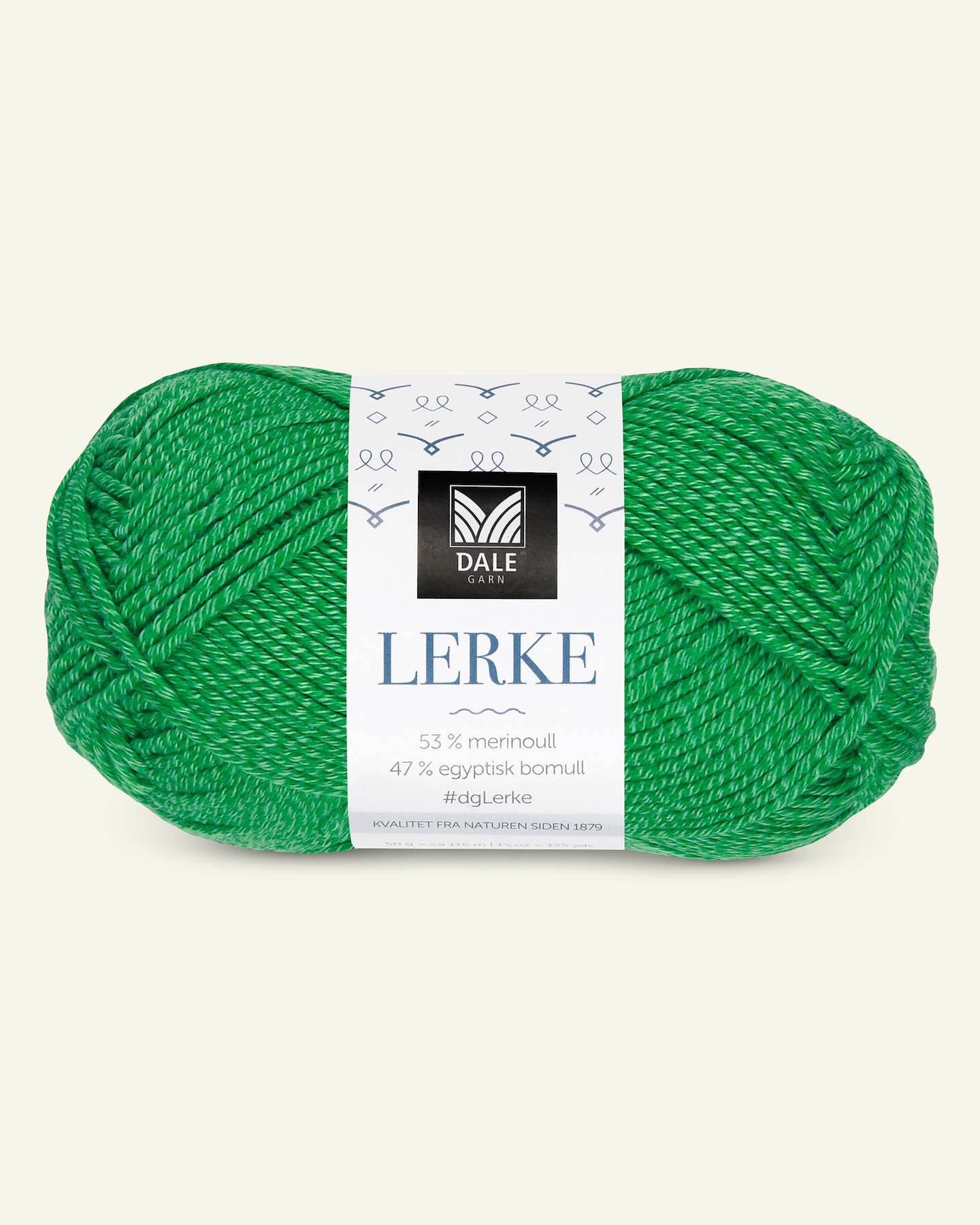 Dale Garn, merino cotton yarn "Lerke", green (8163) 90000863_pack