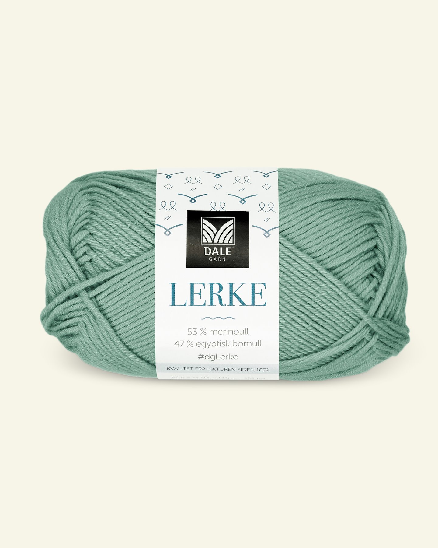 Dale Garn, merino cotton yarn "Lerke", jade green (8101) 90000843_pack