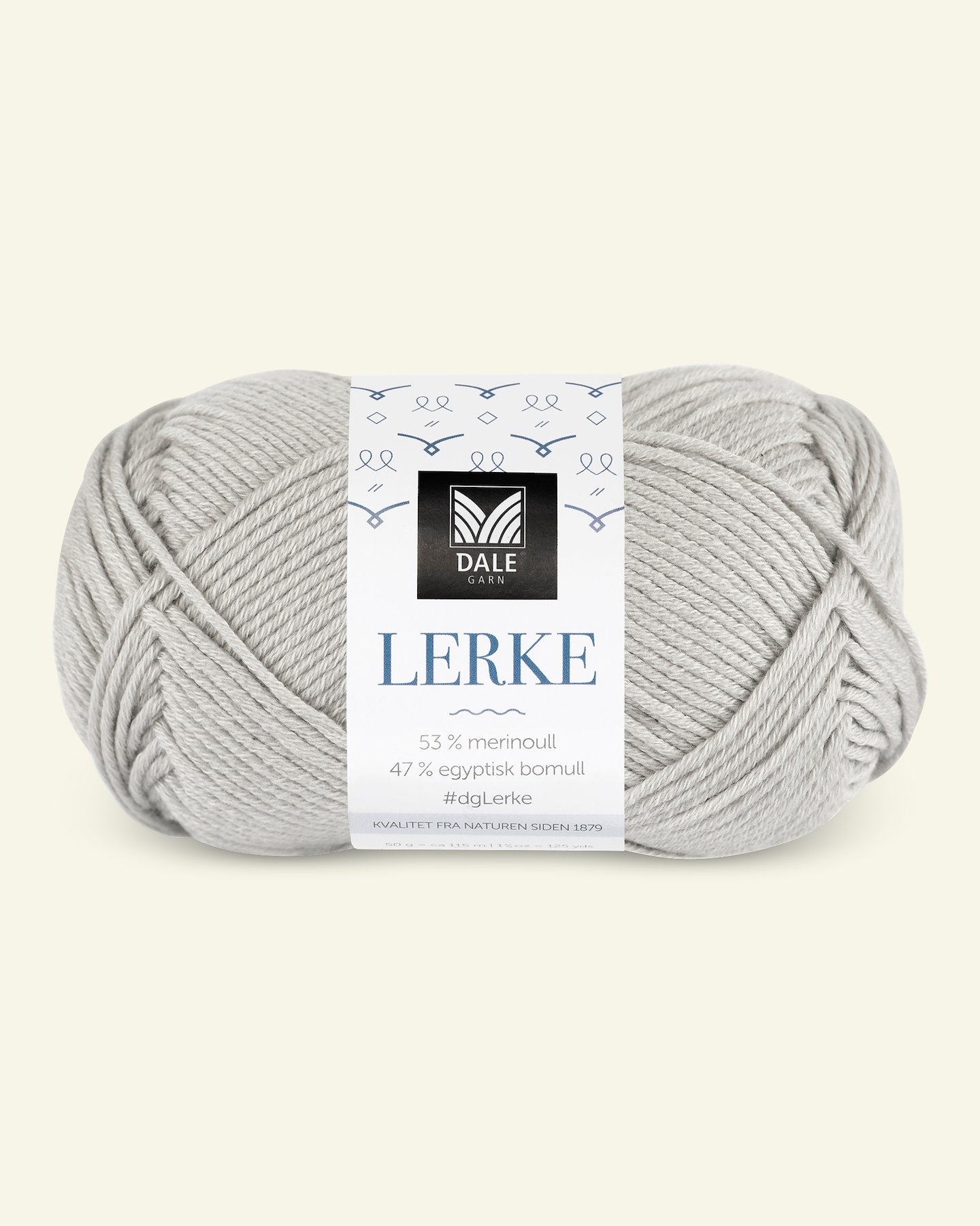 Dale Garn, merino cotton yarn "Lerke", light grey (8167) 90000866_pack