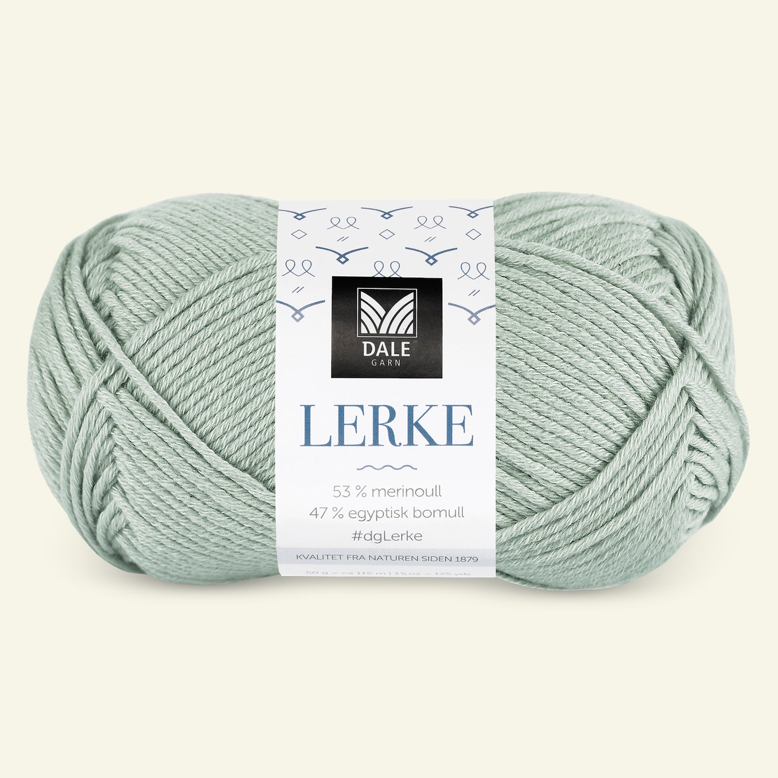 Dale Garn, merino cotton yarn "Lerke", light jade green (8137) 90000852_pack