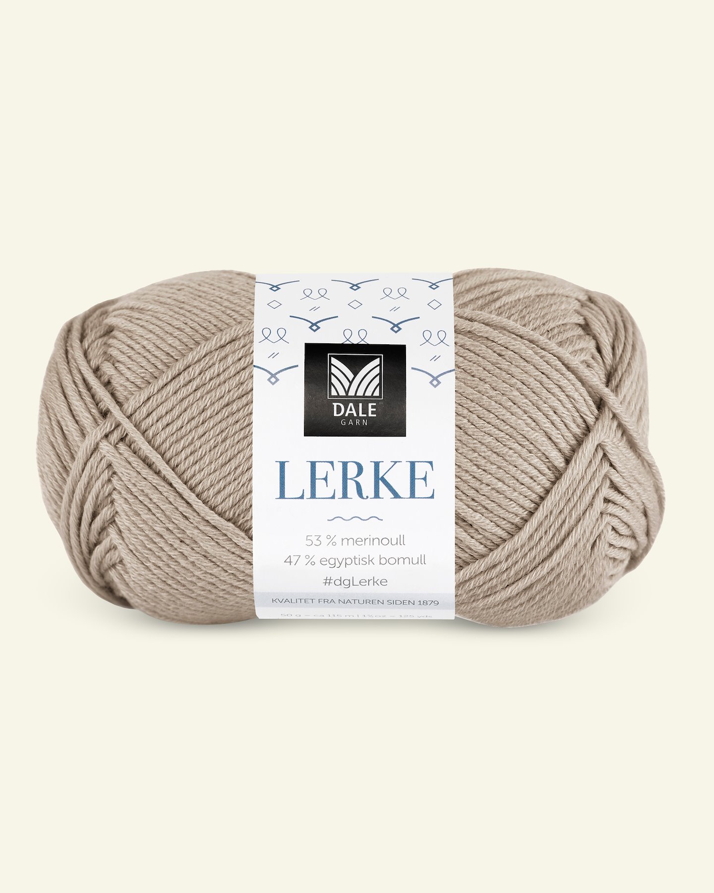 Dale Garn, merino cotton yarn "Lerke", light sand (8168) 90000867_pack