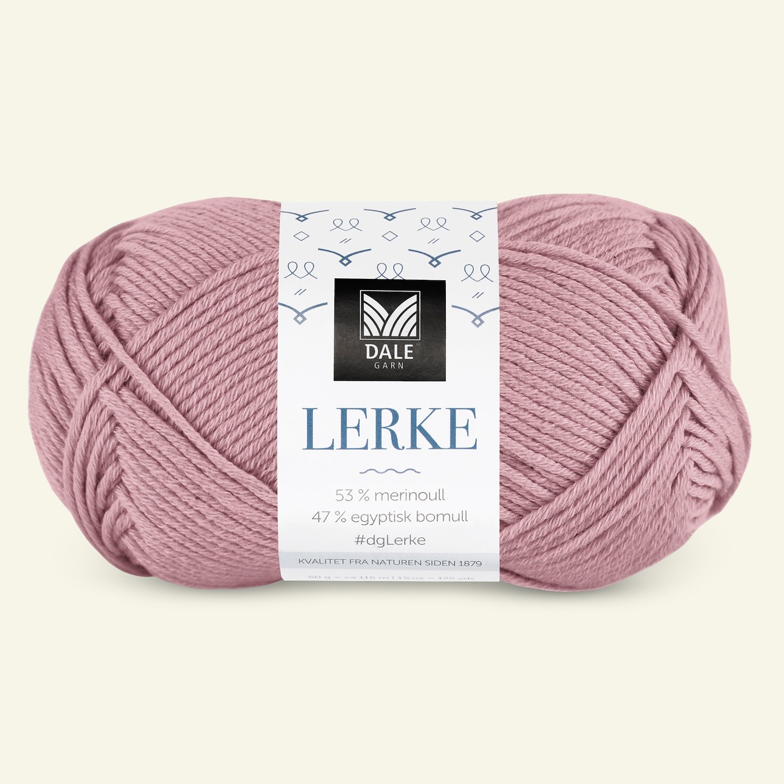 Dale Garn, merino cotton yarn "Lerke", old rose (8123) 90000850_pack