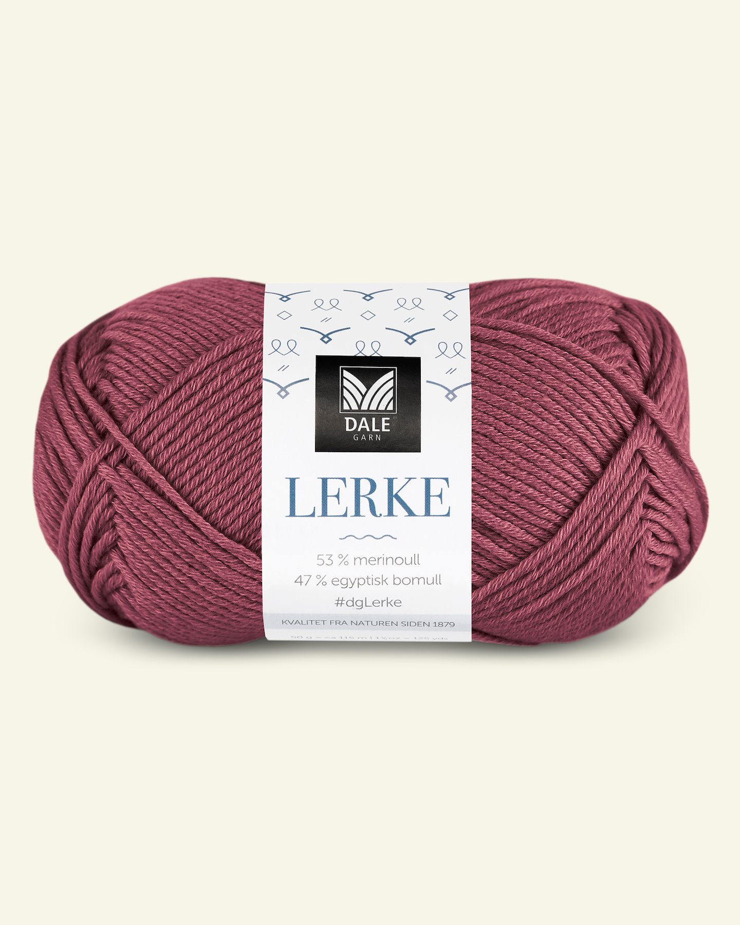 Dale Garn, merino cotton yarn "Lerke", plum (8148) 90000854_pack