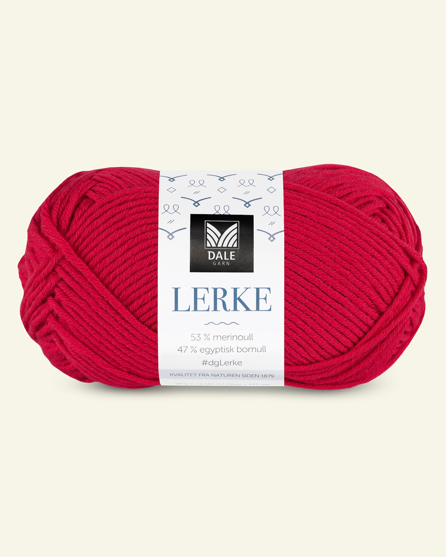 Dale Garn, merino cotton yarn "Lerke", red (4018) 90000840_pack