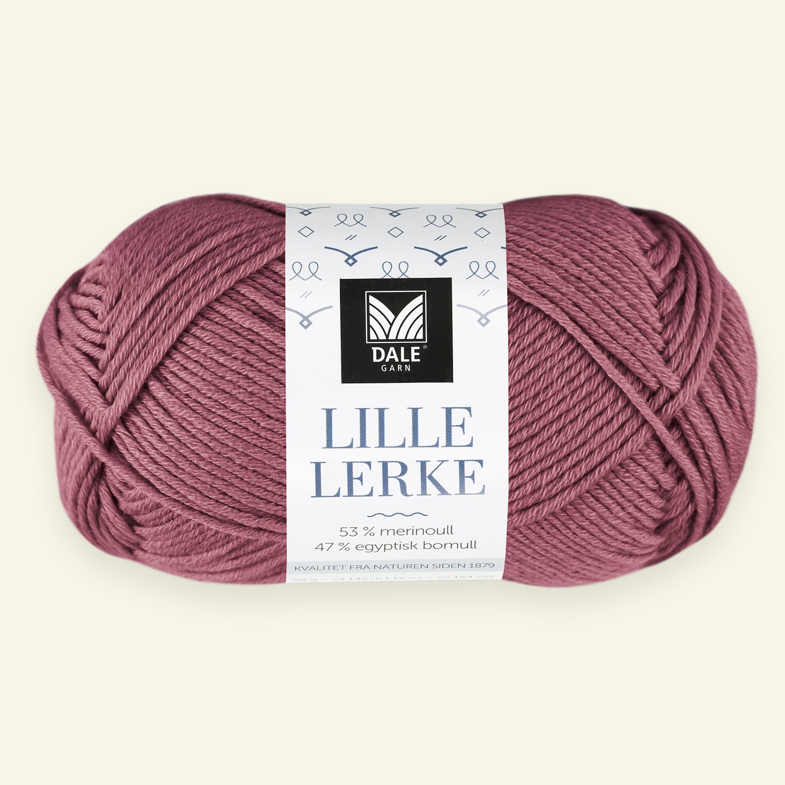 Dale Garn, merino/cotton yarn "Lille Lerke", dark old rose (8113) 90000408_pack
