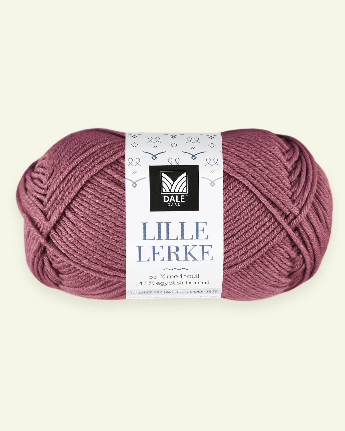 Dale Garn, merino/cotton yarn "Lille Lerke", dark old rose 90000408_pack